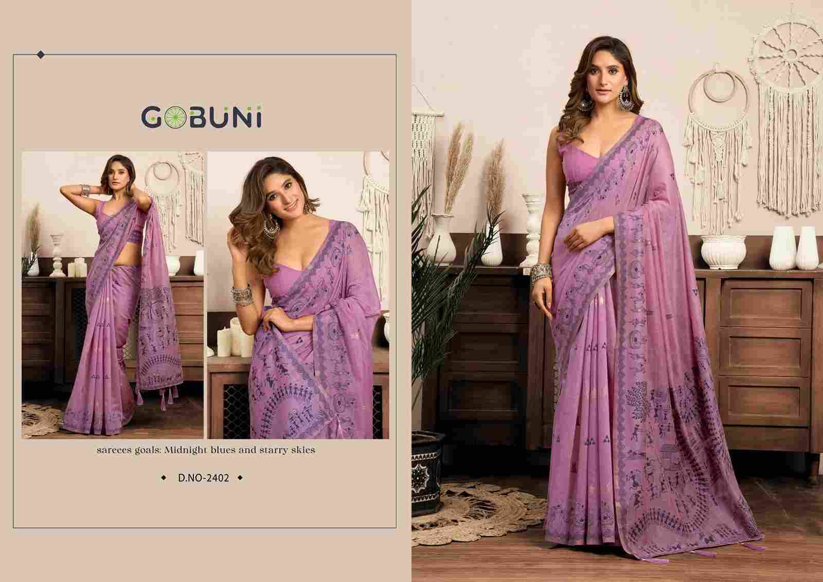 Sowmya By Gobuni 2401 To 2406 Series Indian Traditional Wear Collection Beautiful Stylish Fancy Colorful Party Wear & Occasional Wear Fancy Sarees At Wholesale Price