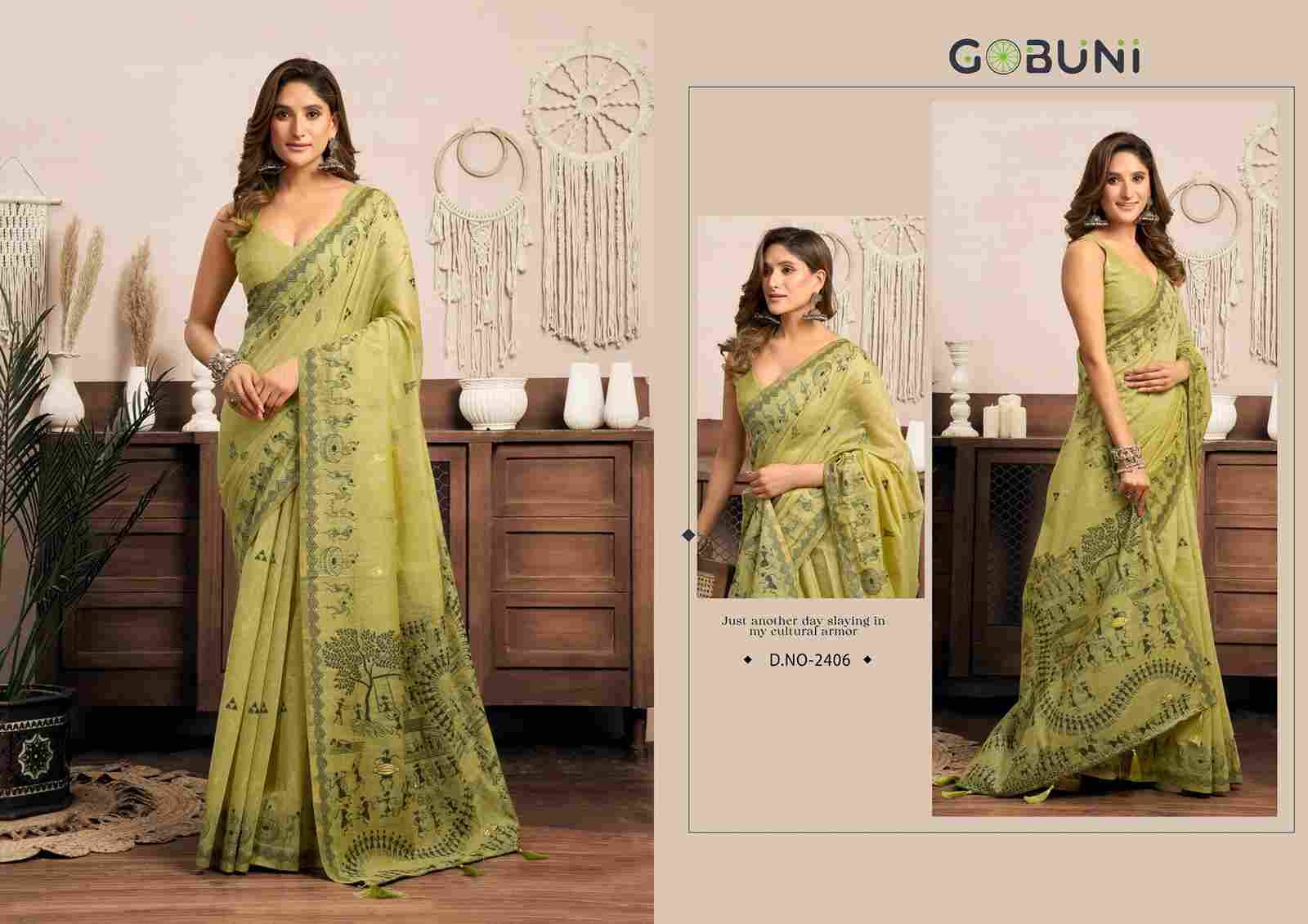 Sowmya By Gobuni 2401 To 2406 Series Indian Traditional Wear Collection Beautiful Stylish Fancy Colorful Party Wear & Occasional Wear Fancy Sarees At Wholesale Price