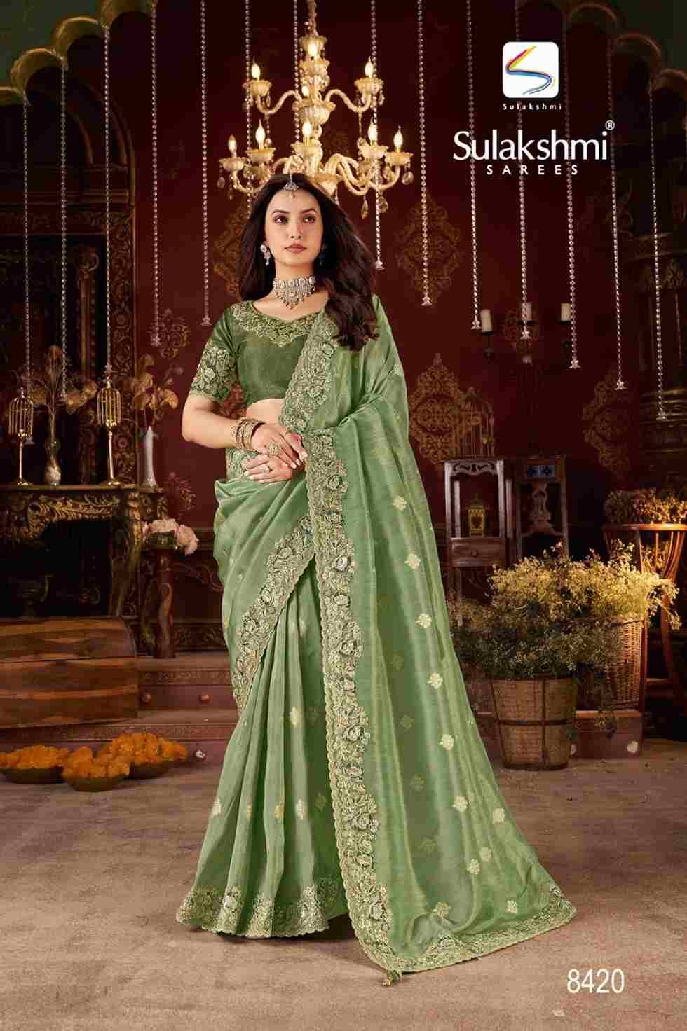 Bridal Vol-1 By Sulakshmi 8413 To 8421 Series Indian Traditional Wear Collection Beautiful Stylish Fancy Colorful Party Wear & Occasional Wear Viscose Jacquard Silk Sarees At Wholesale Price