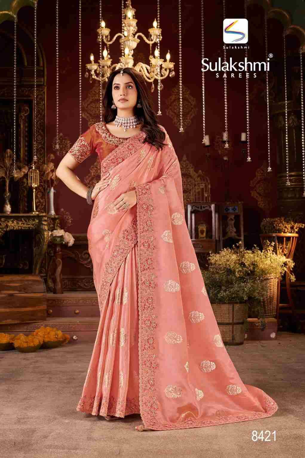 Bridal Vol-1 By Sulakshmi 8413 To 8421 Series Indian Traditional Wear Collection Beautiful Stylish Fancy Colorful Party Wear & Occasional Wear Viscose Jacquard Silk Sarees At Wholesale Price