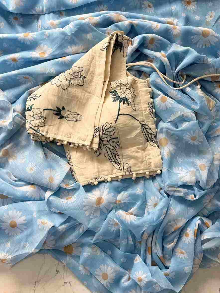 Vt-1055 By Fashid Wholesale 01 To 10 Series Indian Traditional Wear Collection Beautiful Stylish Fancy Colorful Party Wear & Occasional Wear Premium Chiffon Print Sarees At Wholesale Price