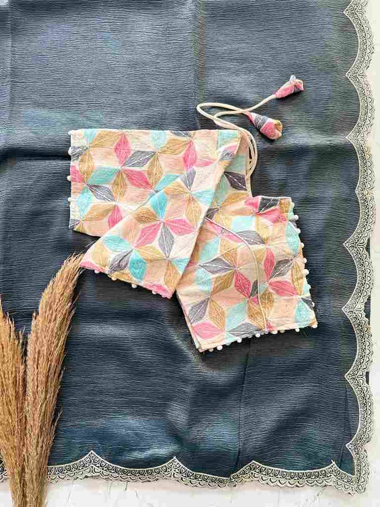 Vt-1056 By Fashid Wholesale 01 To 05 Series Indian Traditional Wear Collection Beautiful Stylish Fancy Colorful Party Wear & Occasional Wear Crunchy Silk Sarees At Wholesale Price