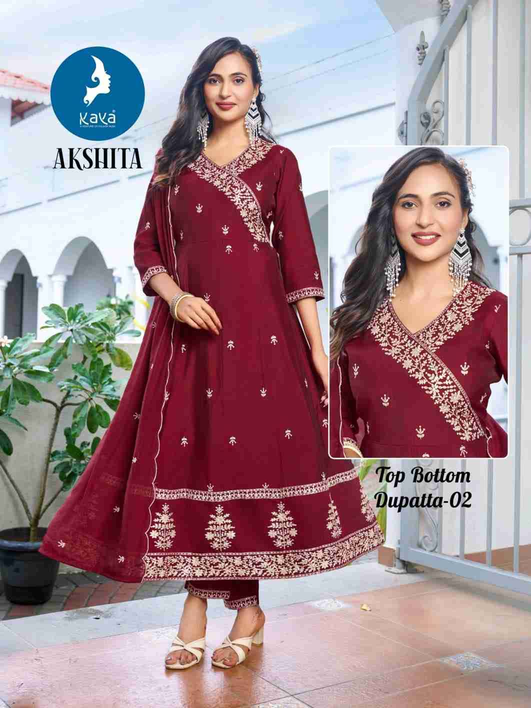 Akshita By Kaya 01 To 06 Series Beautiful Stylish Festive Suits Fancy Colorful Casual Wear & Ethnic Wear & Ready To Wear Roman Dresses At Wholesale Price