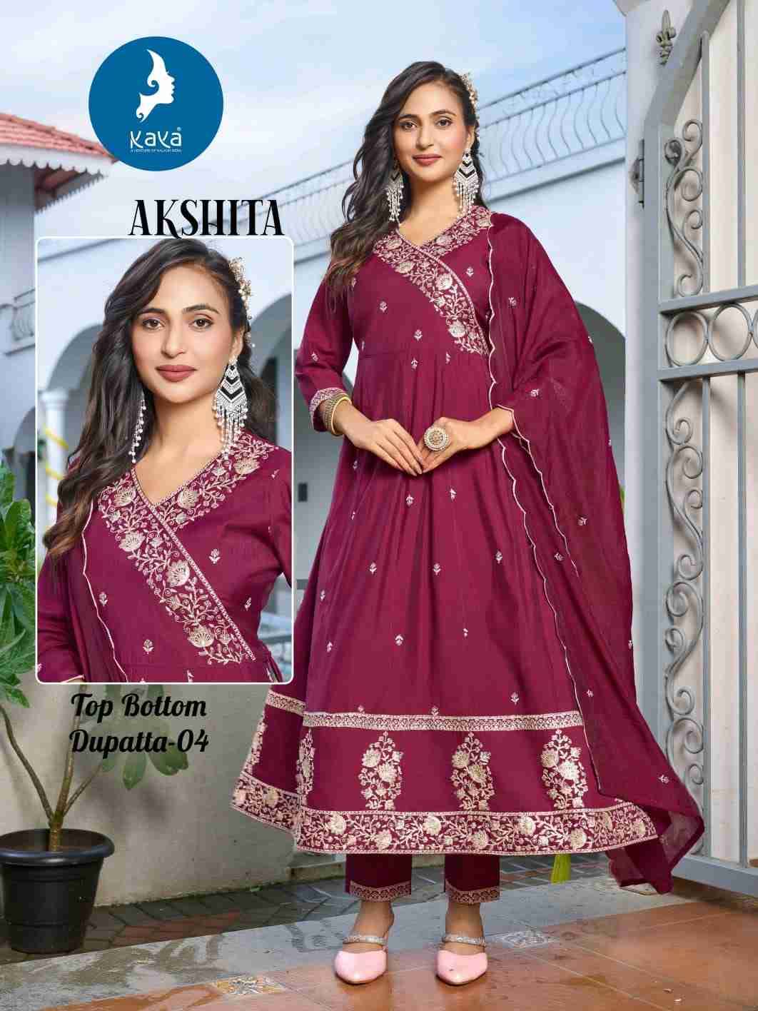 Akshita By Kaya 01 To 06 Series Beautiful Stylish Festive Suits Fancy Colorful Casual Wear & Ethnic Wear & Ready To Wear Roman Dresses At Wholesale Price