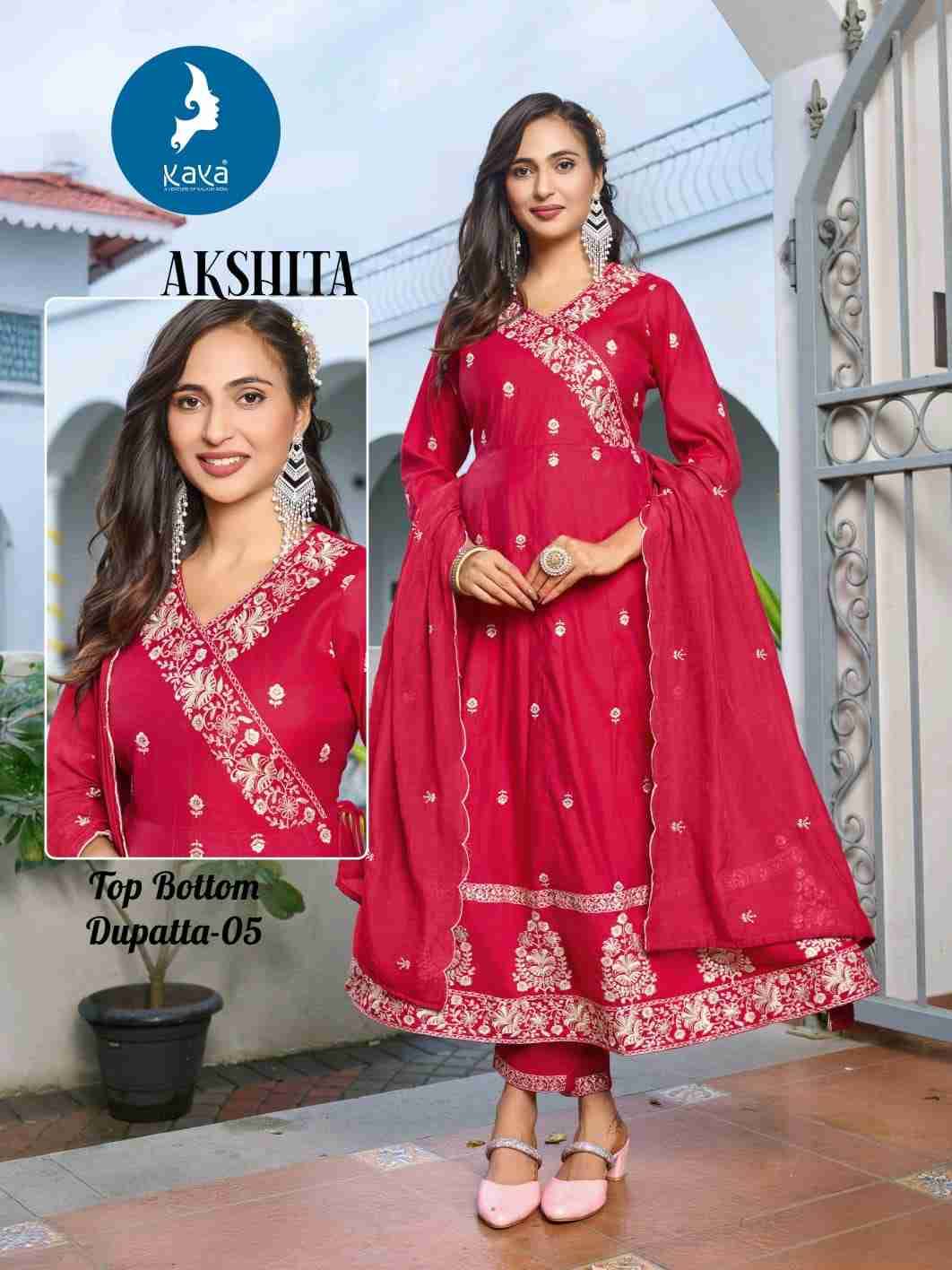 Akshita By Kaya 01 To 06 Series Beautiful Stylish Festive Suits Fancy Colorful Casual Wear & Ethnic Wear & Ready To Wear Roman Dresses At Wholesale Price