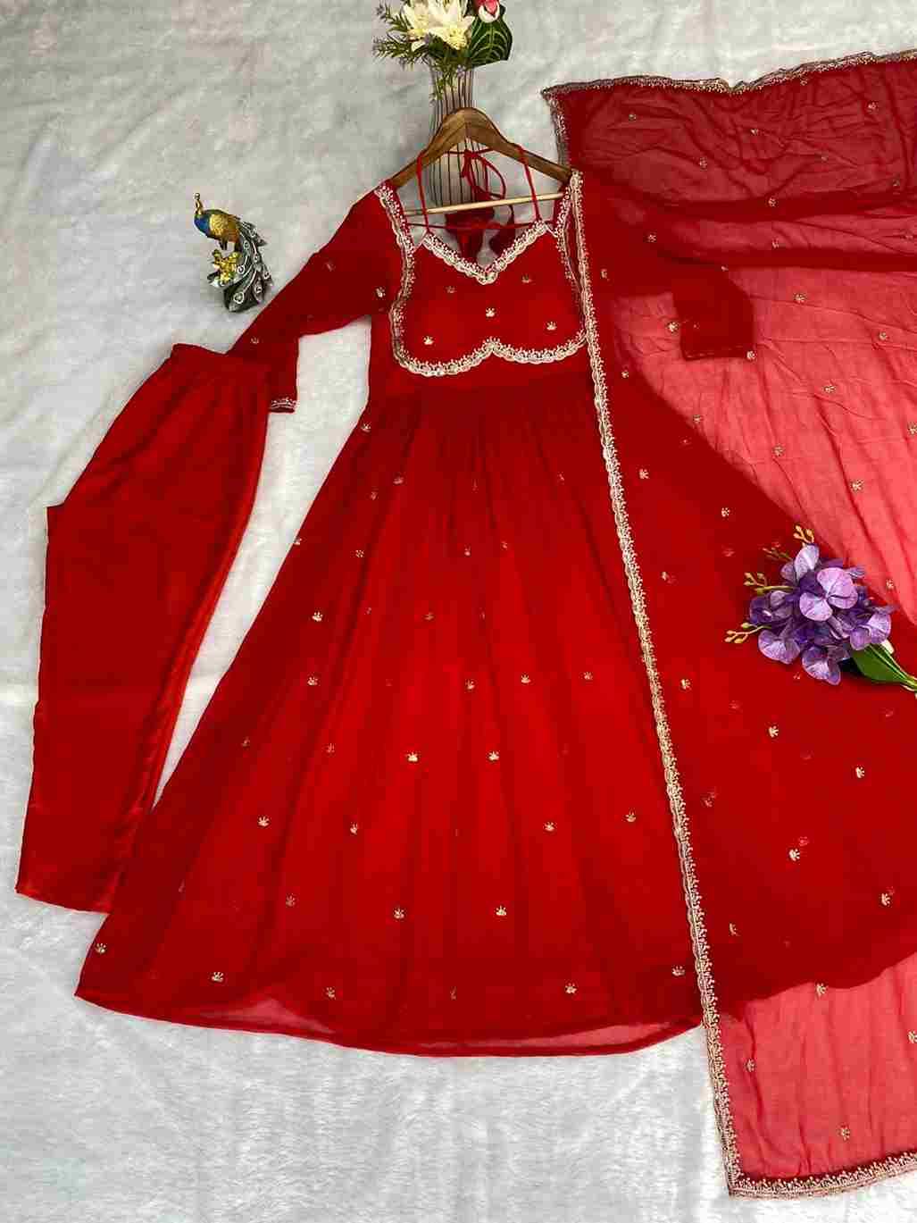 R-5924 By Fashid Wholesale 01 To 07 Series Beautiful Anarkali Suits Colorful Stylish Fancy Casual Wear & Ethnic Wear Faux Georgette Dresses At Wholesale Price