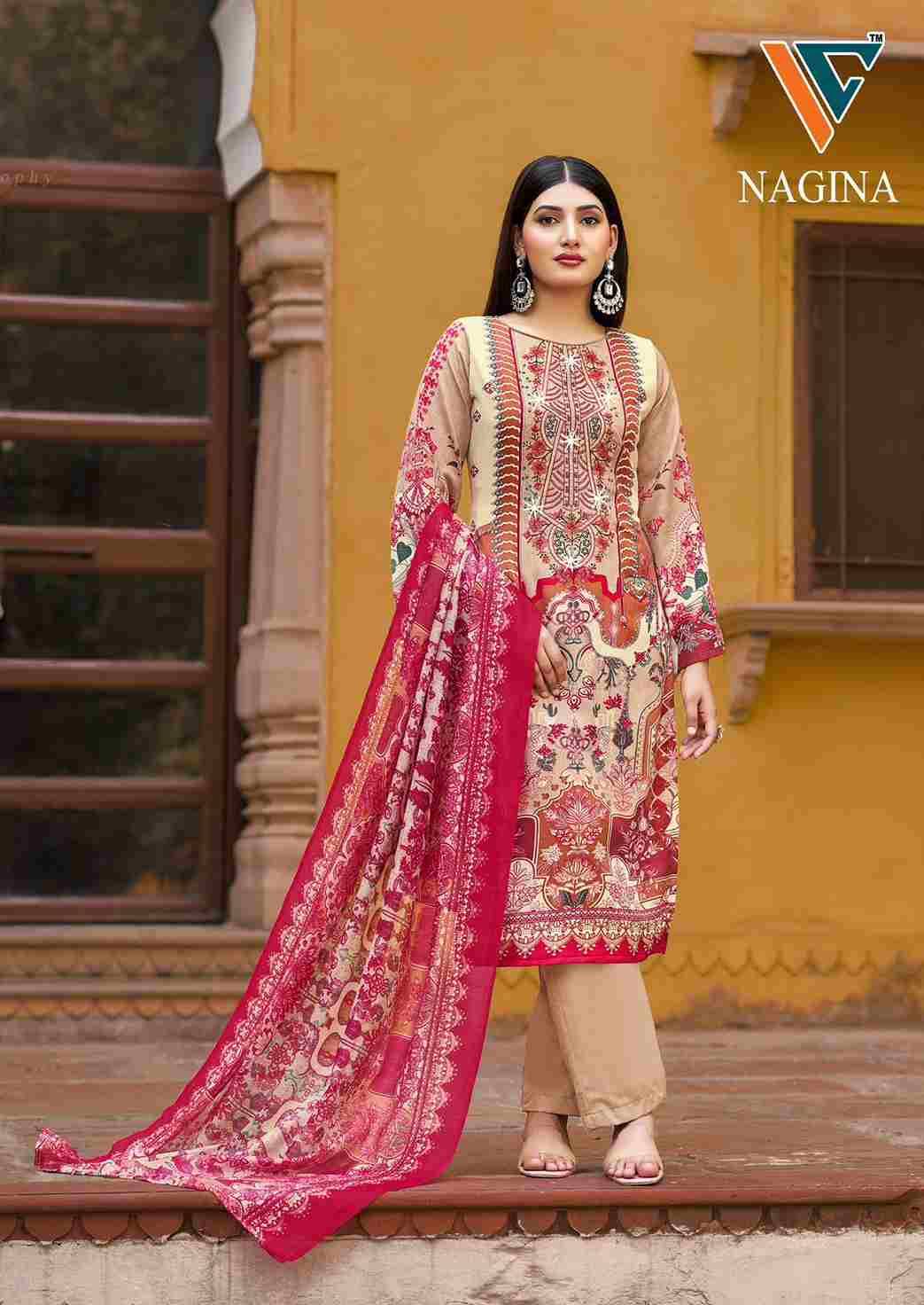 Nagina Vol-7 By Vandana Creation 7001 To 7008 Series Beautiful Festive Suits Stylish Fancy Colorful Casual Wear & Ethnic Wear Cotton Print Dresses At Wholesale Price