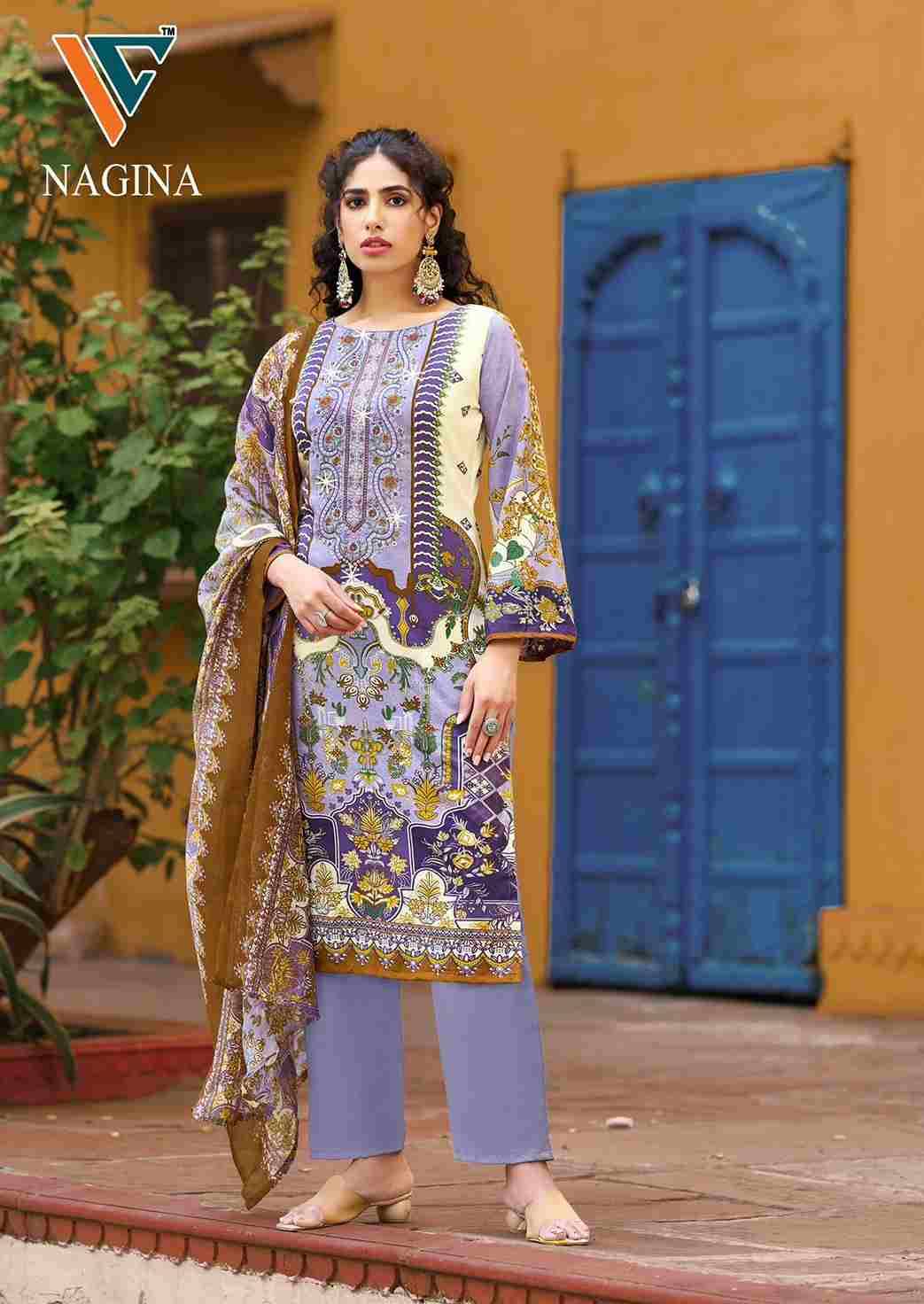 Nagina Vol-7 By Vandana Creation 7001 To 7008 Series Beautiful Festive Suits Stylish Fancy Colorful Casual Wear & Ethnic Wear Cotton Print Dresses At Wholesale Price