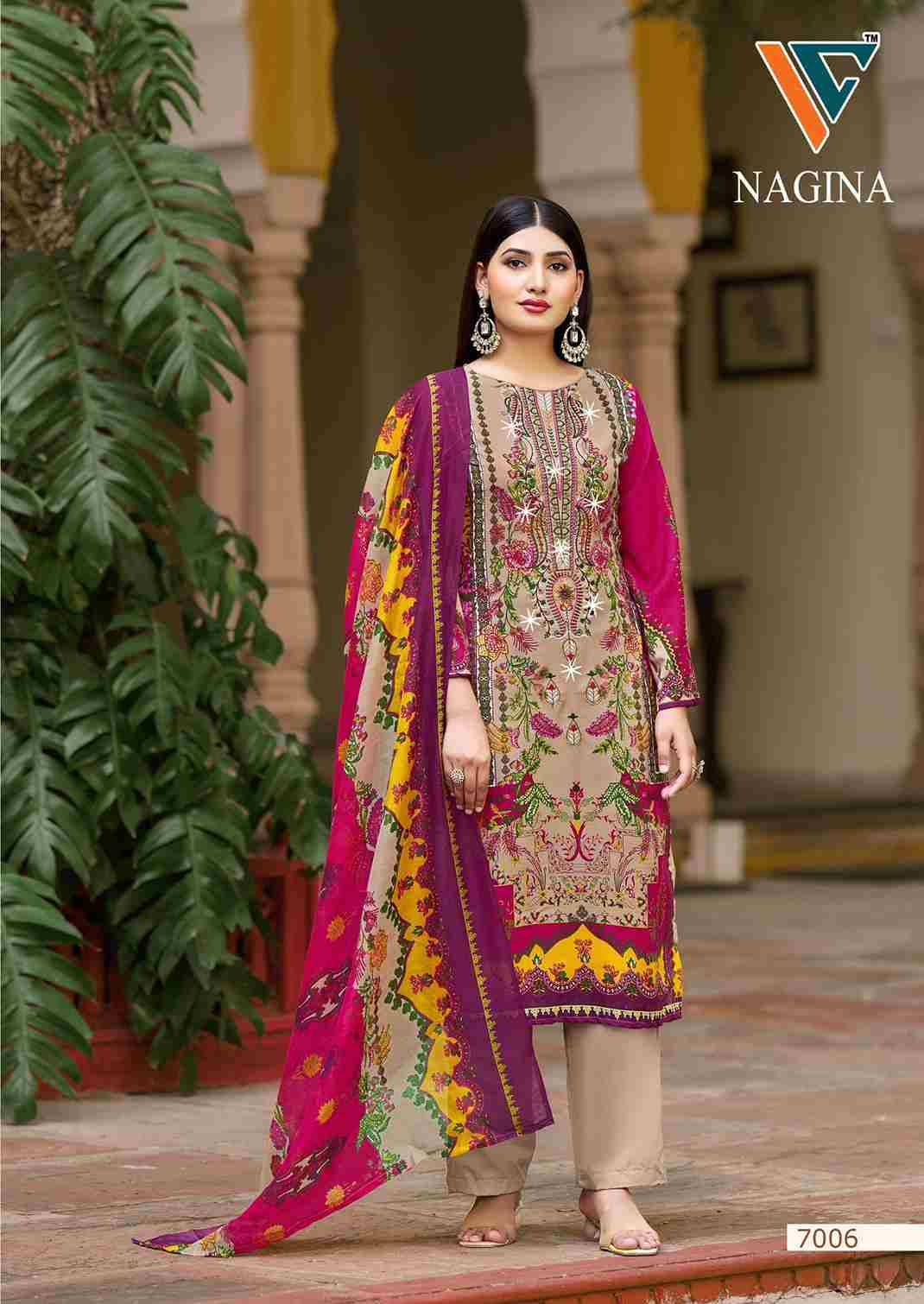 Nagina Vol-7 By Vandana Creation 7001 To 7008 Series Beautiful Festive Suits Stylish Fancy Colorful Casual Wear & Ethnic Wear Cotton Print Dresses At Wholesale Price
