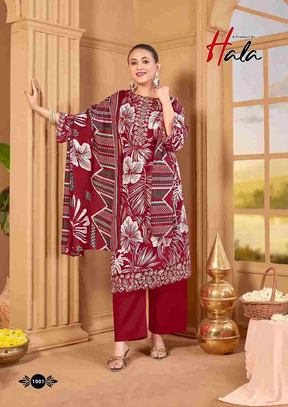 Turkish By Hala 1001 To 1006 Series Beautiful Festive Suits Stylish Fancy Colorful Casual Wear & Ethnic Wear Soft Cotton Dresses At Wholesale Price
