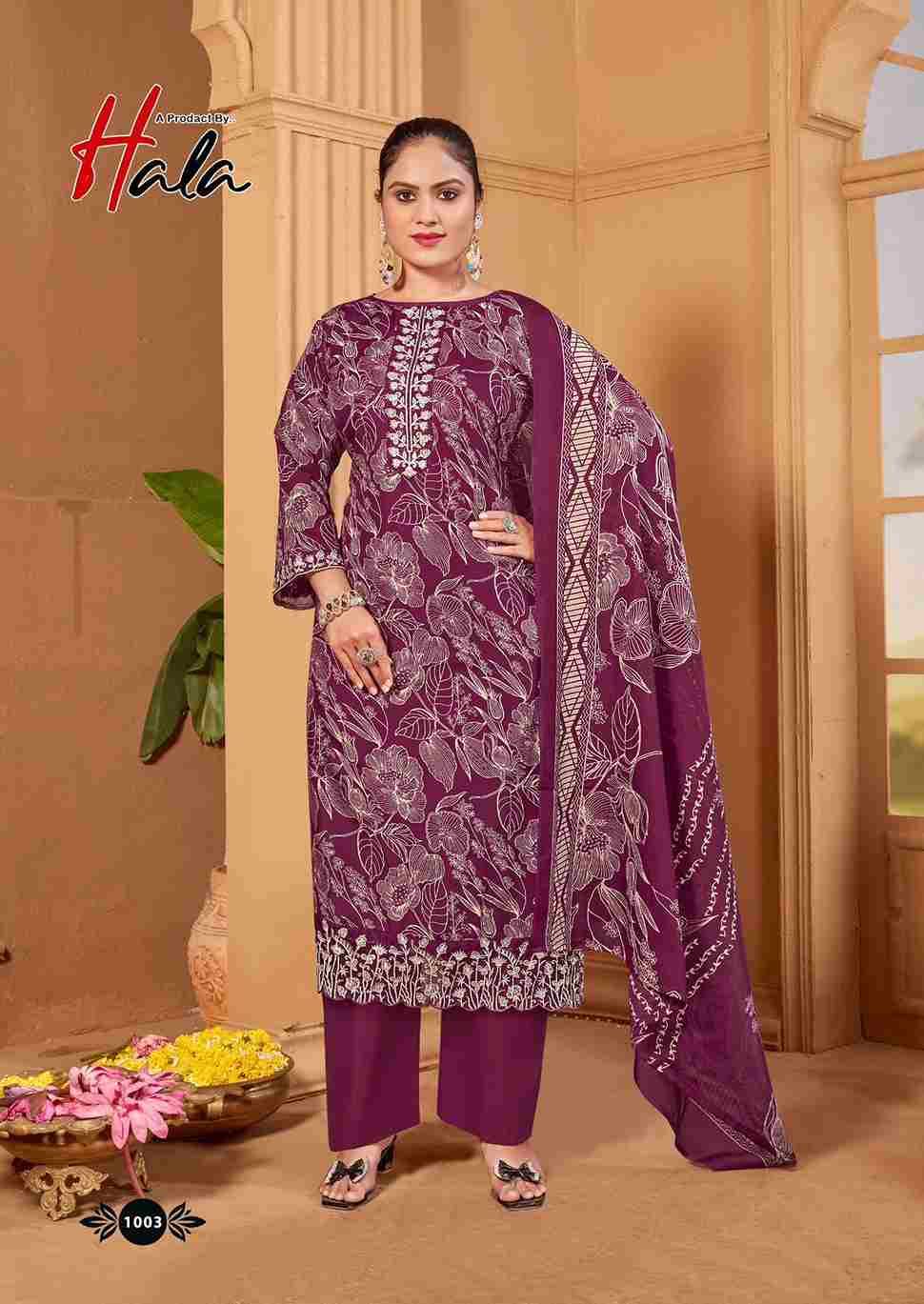 Turkish By Hala 1001 To 1006 Series Beautiful Festive Suits Stylish Fancy Colorful Casual Wear & Ethnic Wear Soft Cotton Dresses At Wholesale Price