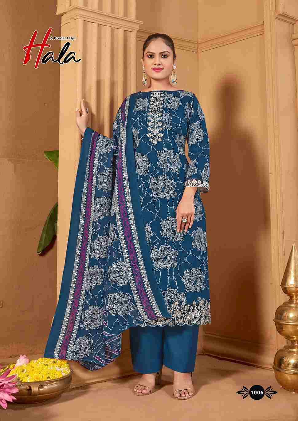 Turkish By Hala 1001 To 1006 Series Beautiful Festive Suits Stylish Fancy Colorful Casual Wear & Ethnic Wear Soft Cotton Dresses At Wholesale Price