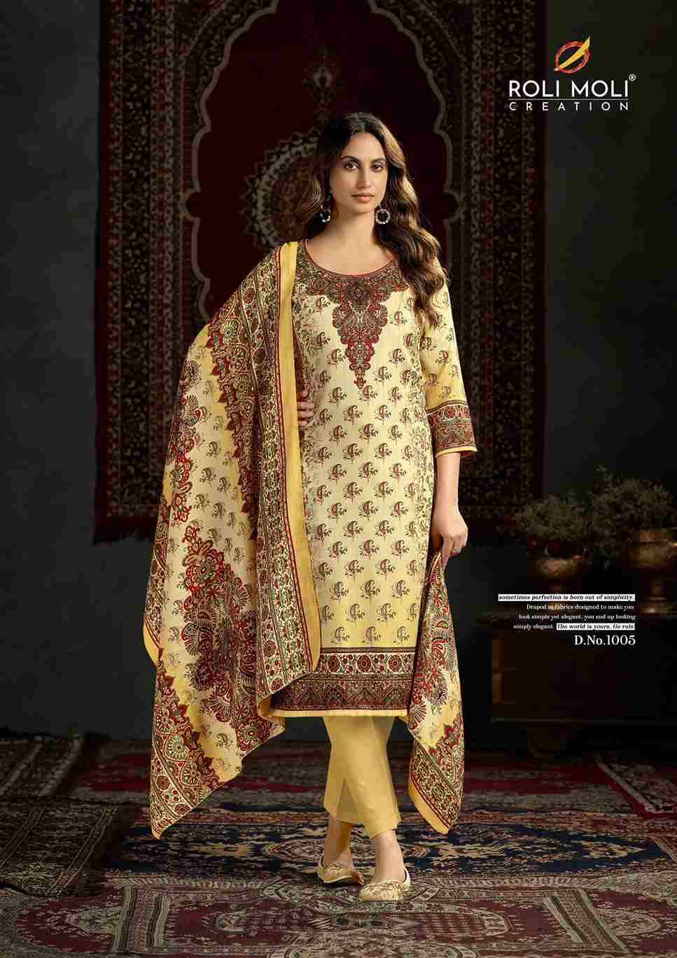 Tisha By Roli Moli 1001 To 1008 Series Beautiful Stylish Festive Suits Fancy Colorful Casual Wear & Ethnic Wear & Ready To Wear Pashmina Dresses At Wholesale Price
