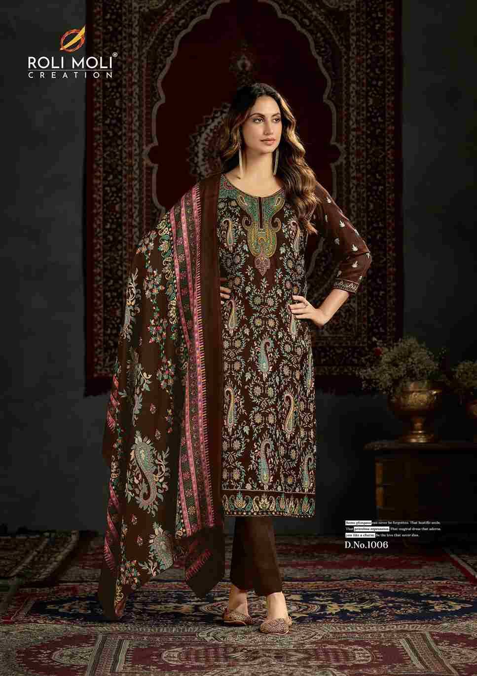 Tisha By Roli Moli 1001 To 1008 Series Beautiful Stylish Festive Suits Fancy Colorful Casual Wear & Ethnic Wear & Ready To Wear Pashmina Dresses At Wholesale Price