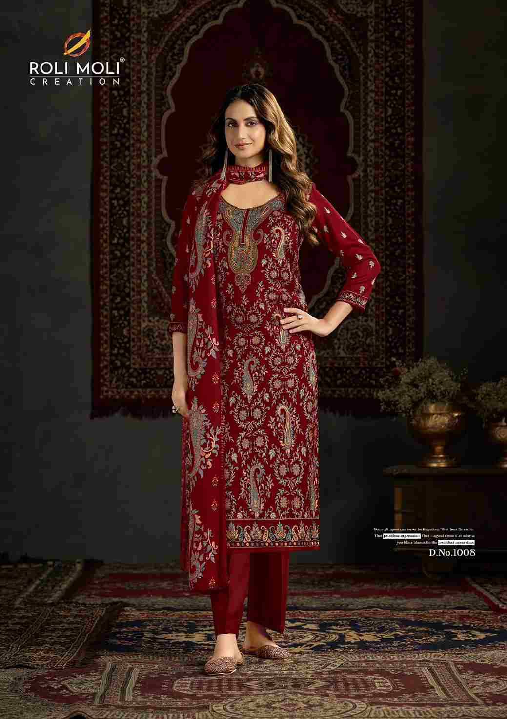 Tisha By Roli Moli 1001 To 1008 Series Beautiful Stylish Festive Suits Fancy Colorful Casual Wear & Ethnic Wear & Ready To Wear Pashmina Dresses At Wholesale Price