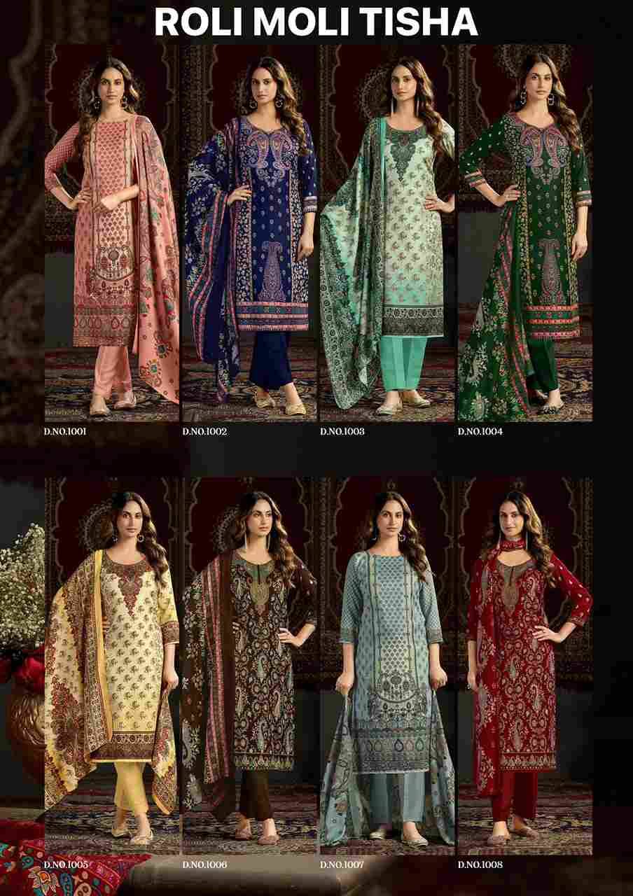 Tisha By Roli Moli 1001 To 1008 Series Beautiful Stylish Festive Suits Fancy Colorful Casual Wear & Ethnic Wear & Ready To Wear Pashmina Dresses At Wholesale Price