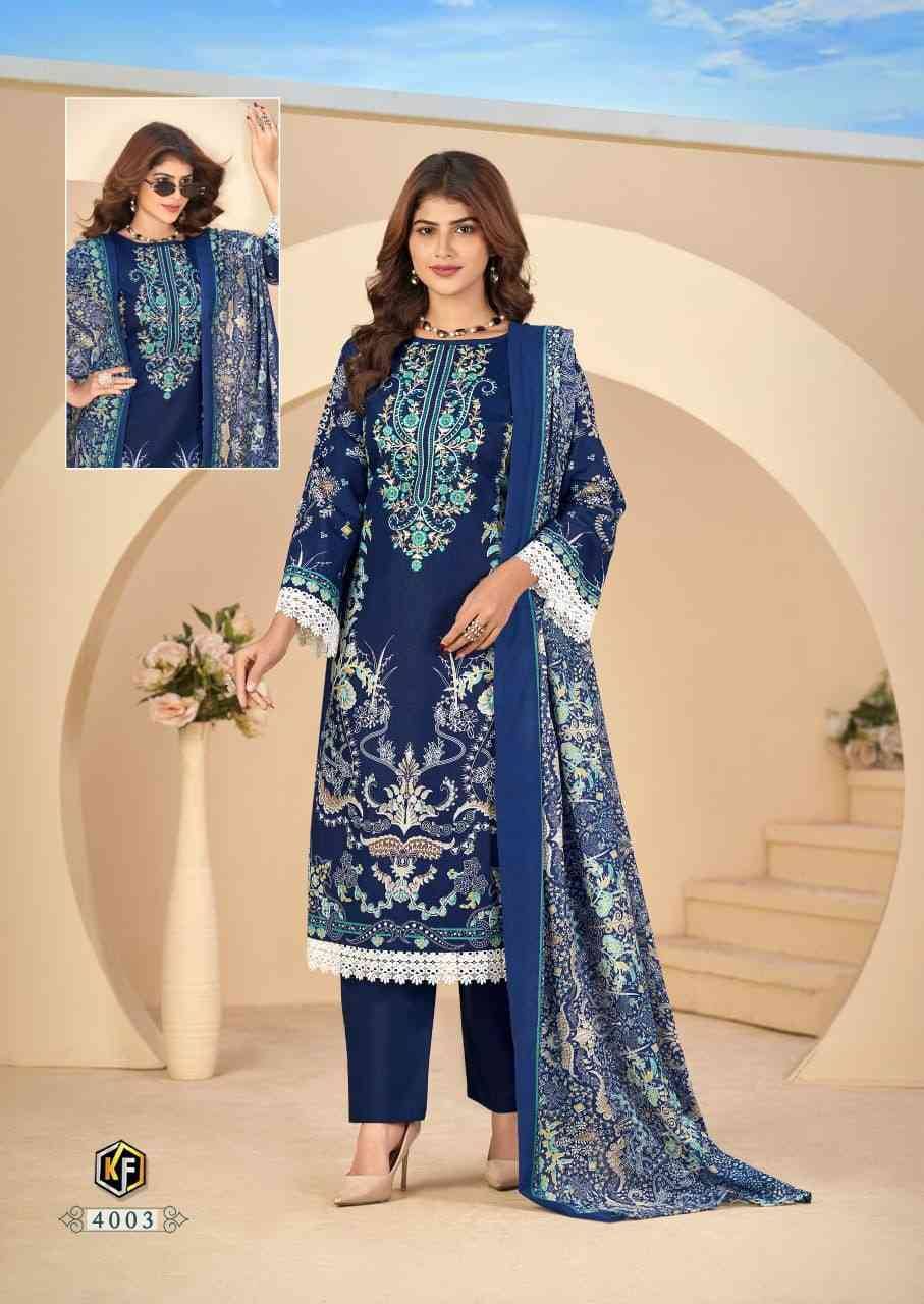 Jazmin Vol-4 By Keval Fab 4001 To 4006 Series Beautiful Festive Suits Stylish Fancy Colorful Casual Wear & Ethnic Wear Soft Cotton Dresses At Wholesale Price