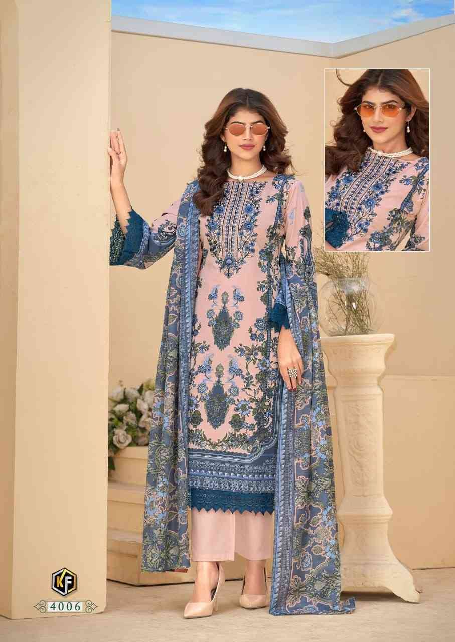 Jazmin Vol-4 By Keval Fab 4001 To 4006 Series Beautiful Festive Suits Stylish Fancy Colorful Casual Wear & Ethnic Wear Soft Cotton Dresses At Wholesale Price