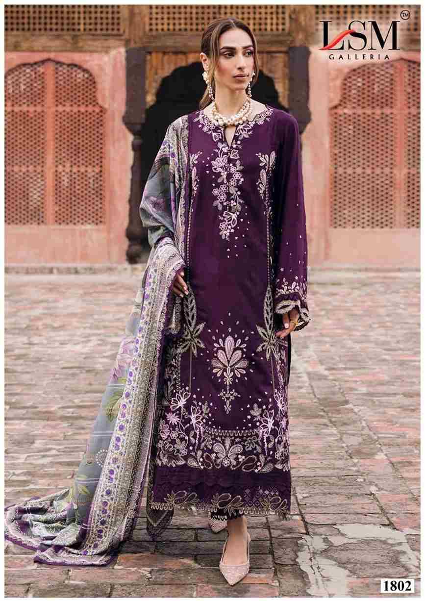 Parian Dream Vol-18 By Lsm Galleria 1801 To 1806 Series Beautiful Festive Suits Colorful Stylish Fancy Casual Wear & Ethnic Wear Pure Lawn Print With Work Dresses At Wholesale Price