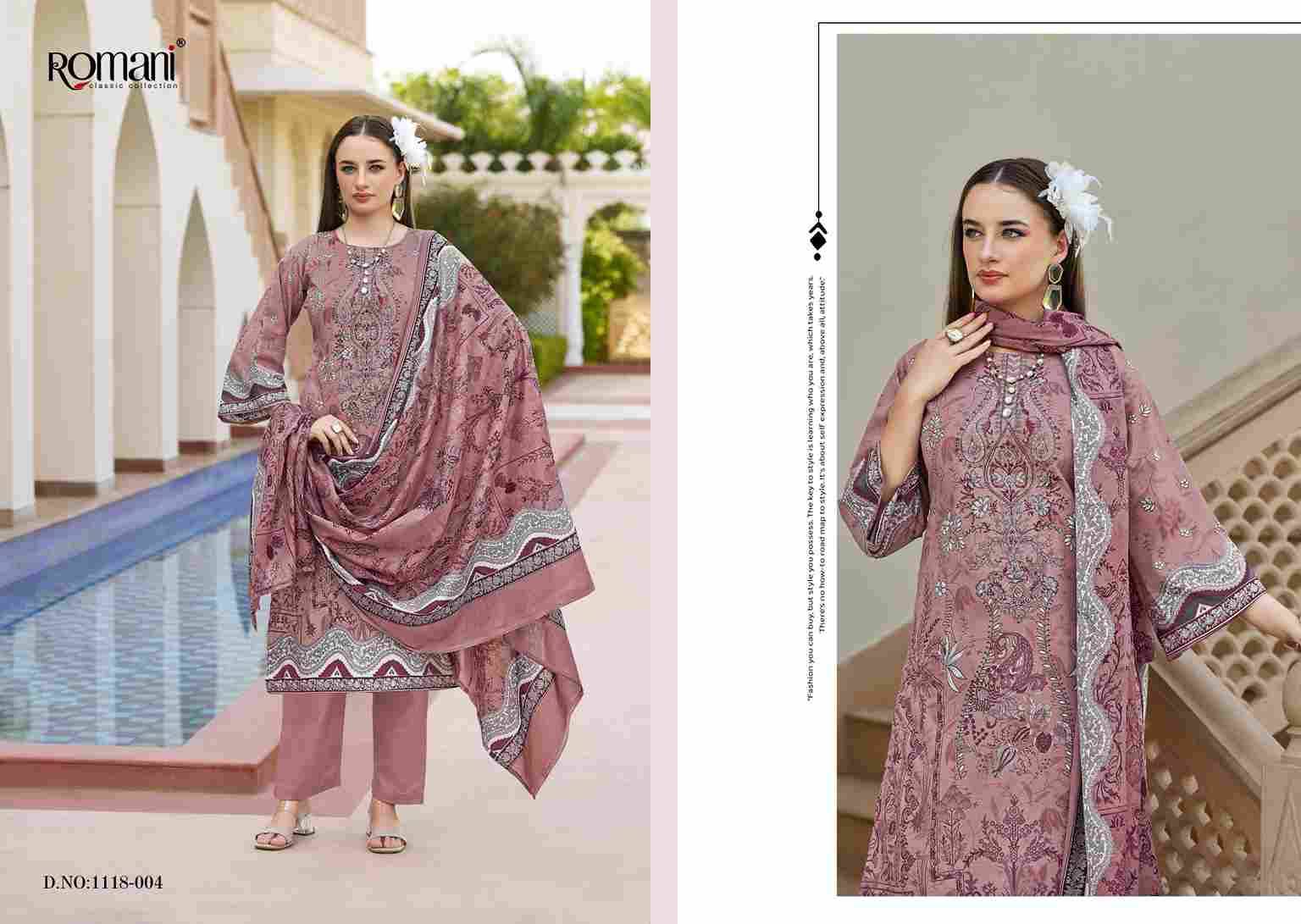 Aarzu Vol-23 By Romani 1118-001 To 1118-008 Series Beautiful Festive Suits Stylish Fancy Colorful Casual Wear & Ethnic Wear Soft Cotton Print Dresses At Wholesale Price