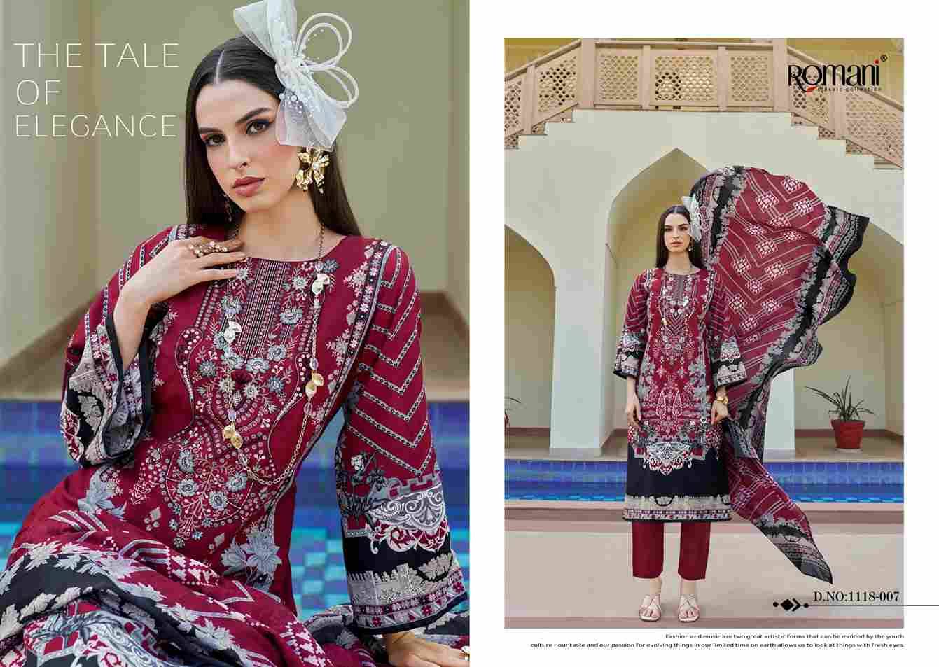 Aarzu Vol-23 By Romani 1118-001 To 1118-008 Series Beautiful Festive Suits Stylish Fancy Colorful Casual Wear & Ethnic Wear Soft Cotton Print Dresses At Wholesale Price