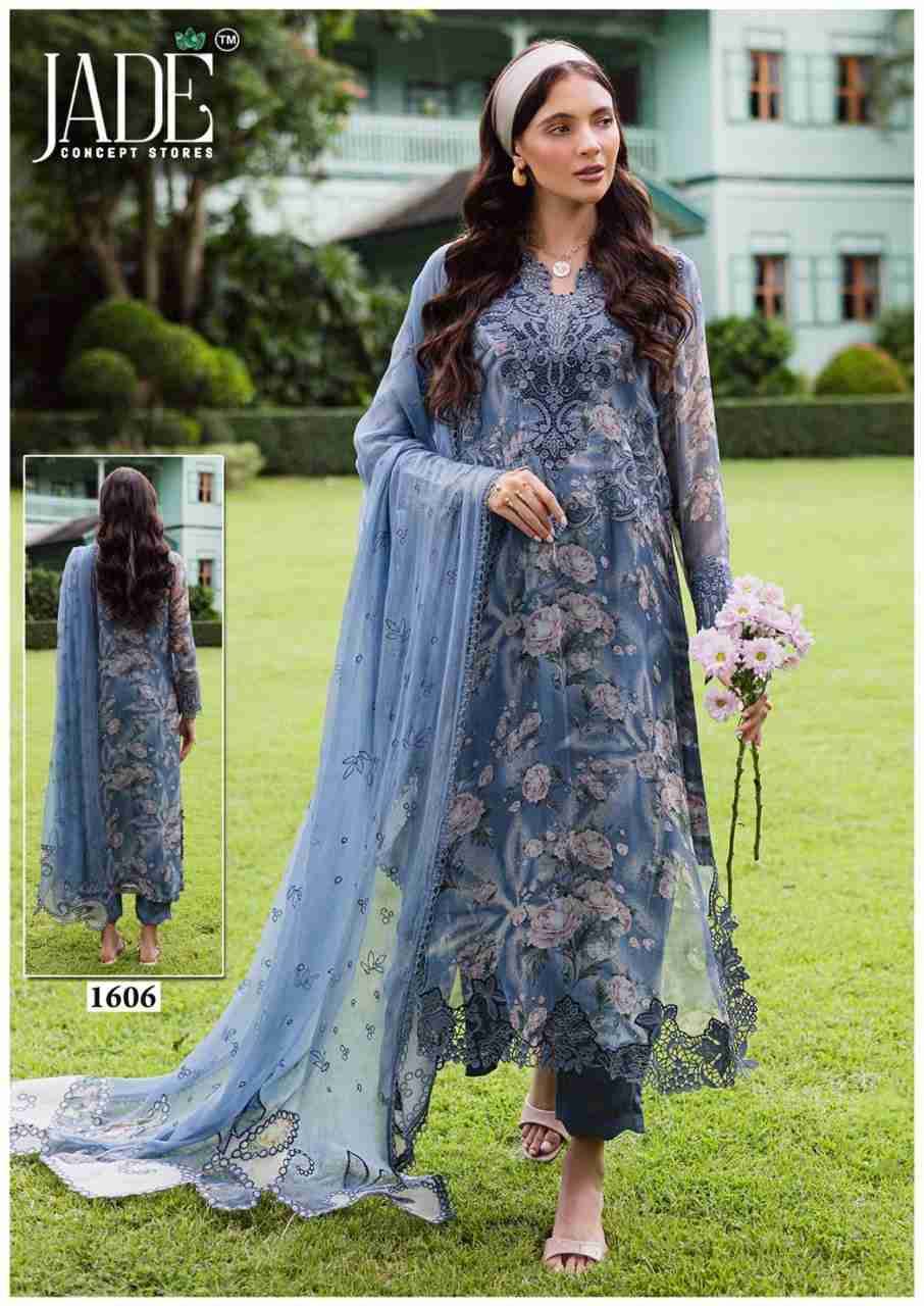 Bin Saeed Vol-16 By Jade 1601 To 1606 Series Beautiful Festive Suits Stylish Fancy Colorful Casual Wear & Ethnic Wear Pure Lawn Cotton Print Dresses At Wholesale Price