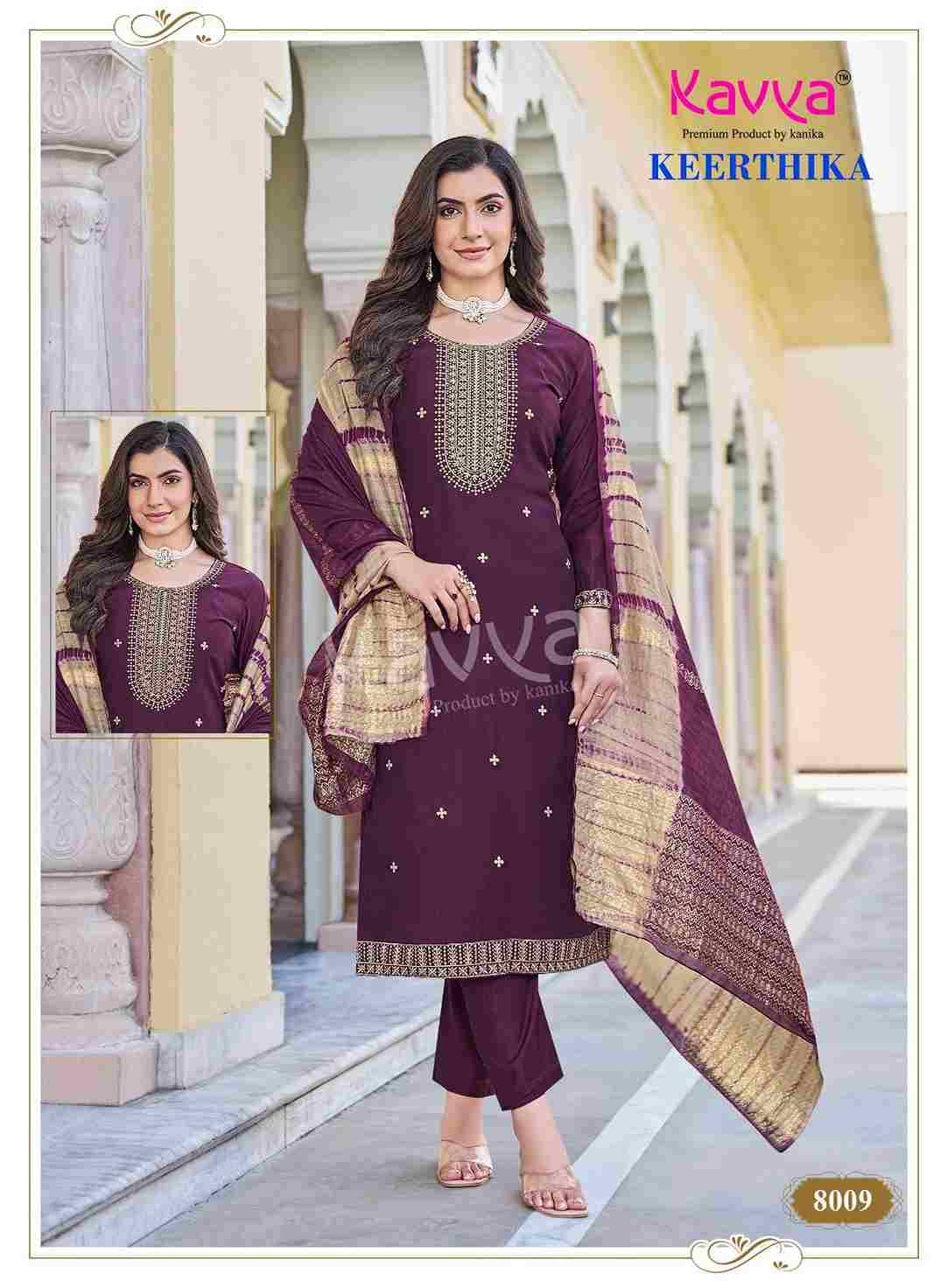 Keerthika Vol-8 By Kavya 8001 To 8010 Series Beautiful Stylish Festive Suits Fancy Colorful Casual Wear & Ethnic Wear & Ready To Wear Viscose Vatican Dresses At Wholesale Price
