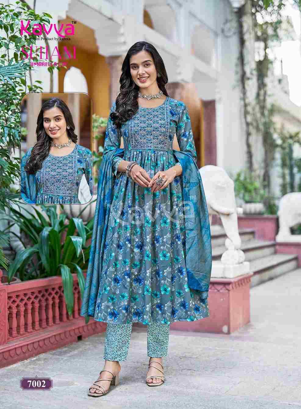 Suhani Vol-7 By Kavya 7001 To 7010 Series Beautiful Stylish Festive Suits Fancy Colorful Casual Wear & Ethnic Wear & Ready To Wear Viscose Dresses At Wholesale Price
