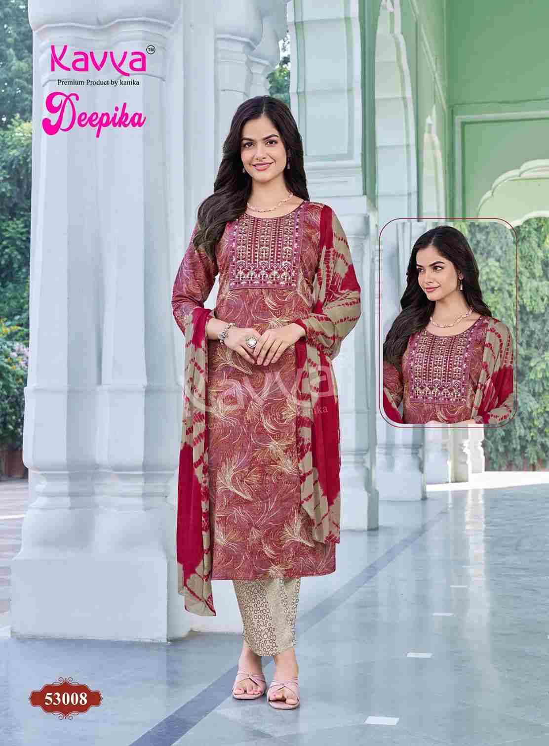 Deepika Vol-53 By Kavya 53001 To 53010 Series Beautiful Stylish Festive Suits Fancy Colorful Casual Wear & Ethnic Wear & Ready To Wear Fancy Dresses At Wholesale Price