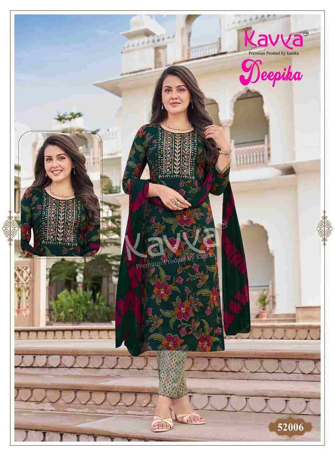 Deepika Vol-52 By Kavya 52001 To 52010 Series Beautiful Stylish Festive Suits Fancy Colorful Casual Wear & Ethnic Wear & Ready To Wear Fancy Dresses At Wholesale Price