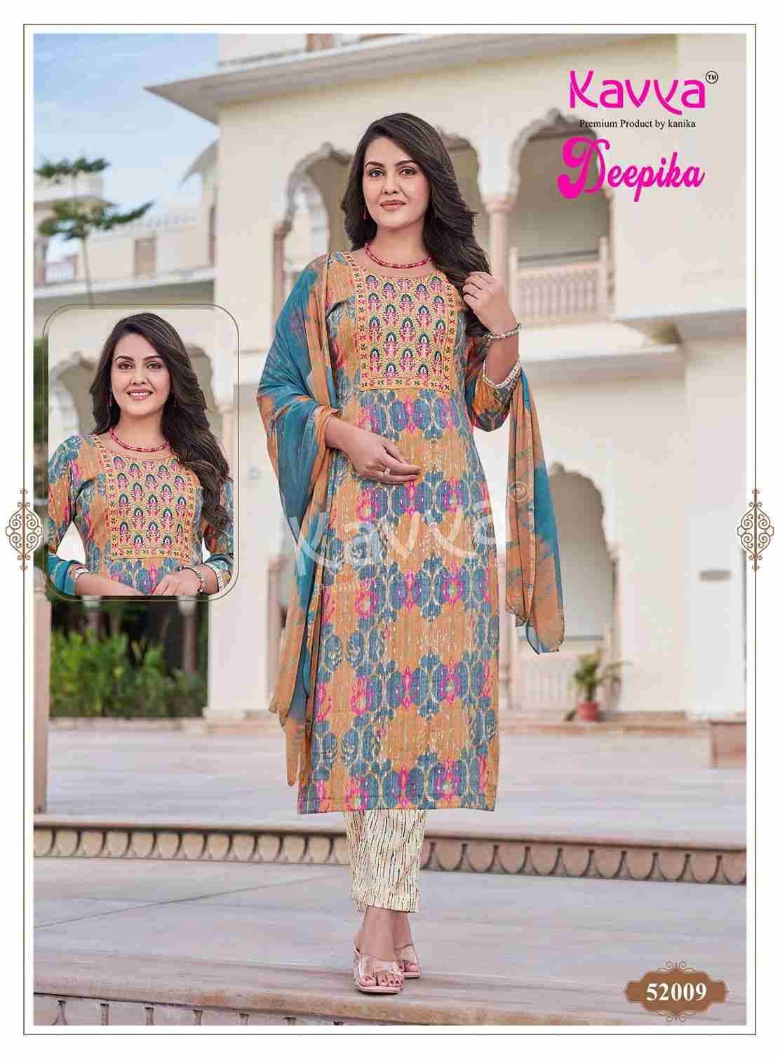 Deepika Vol-52 By Kavya 52001 To 52010 Series Beautiful Stylish Festive Suits Fancy Colorful Casual Wear & Ethnic Wear & Ready To Wear Fancy Dresses At Wholesale Price