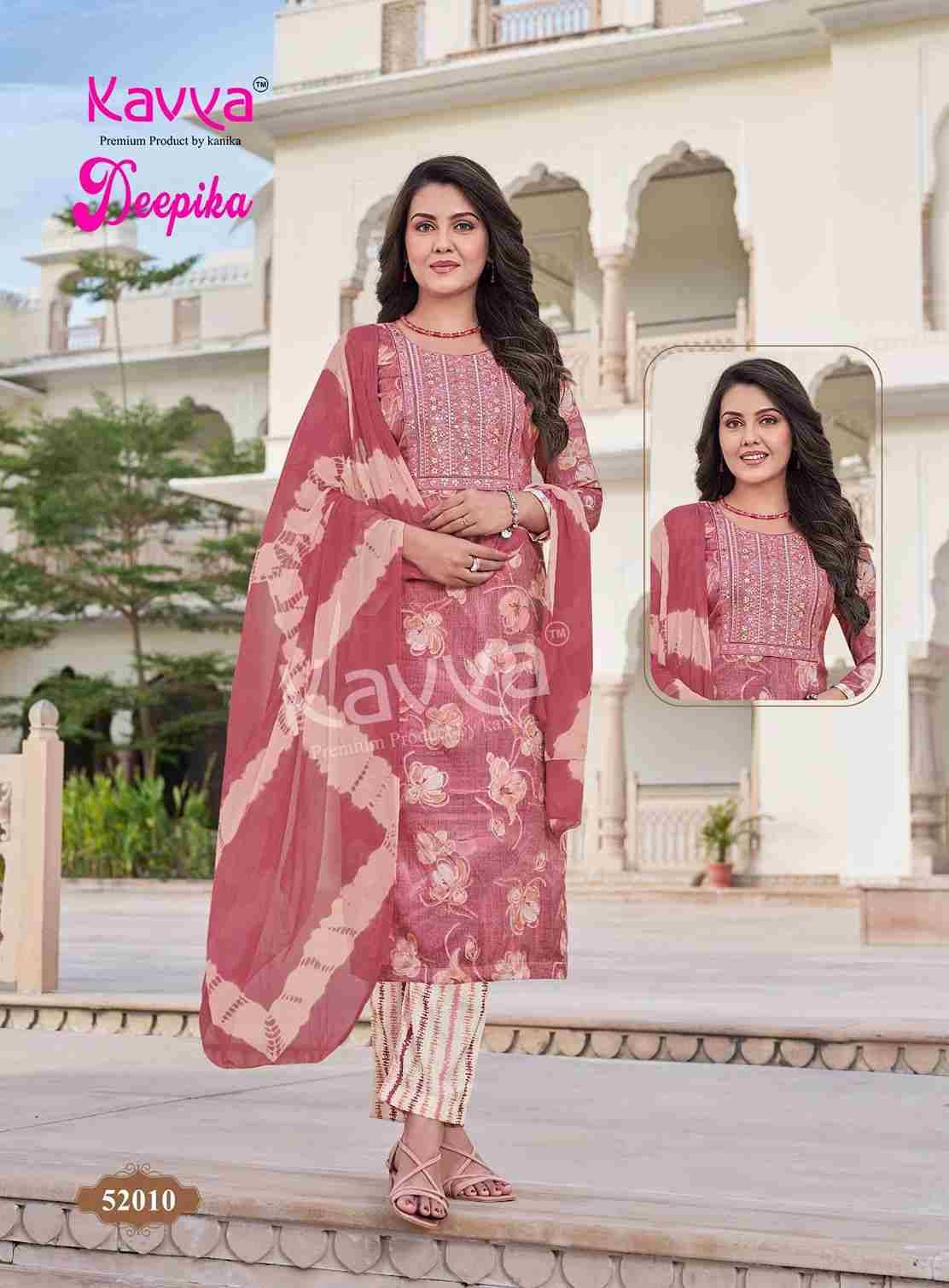 Deepika Vol-52 By Kavya 52001 To 52010 Series Beautiful Stylish Festive Suits Fancy Colorful Casual Wear & Ethnic Wear & Ready To Wear Fancy Dresses At Wholesale Price
