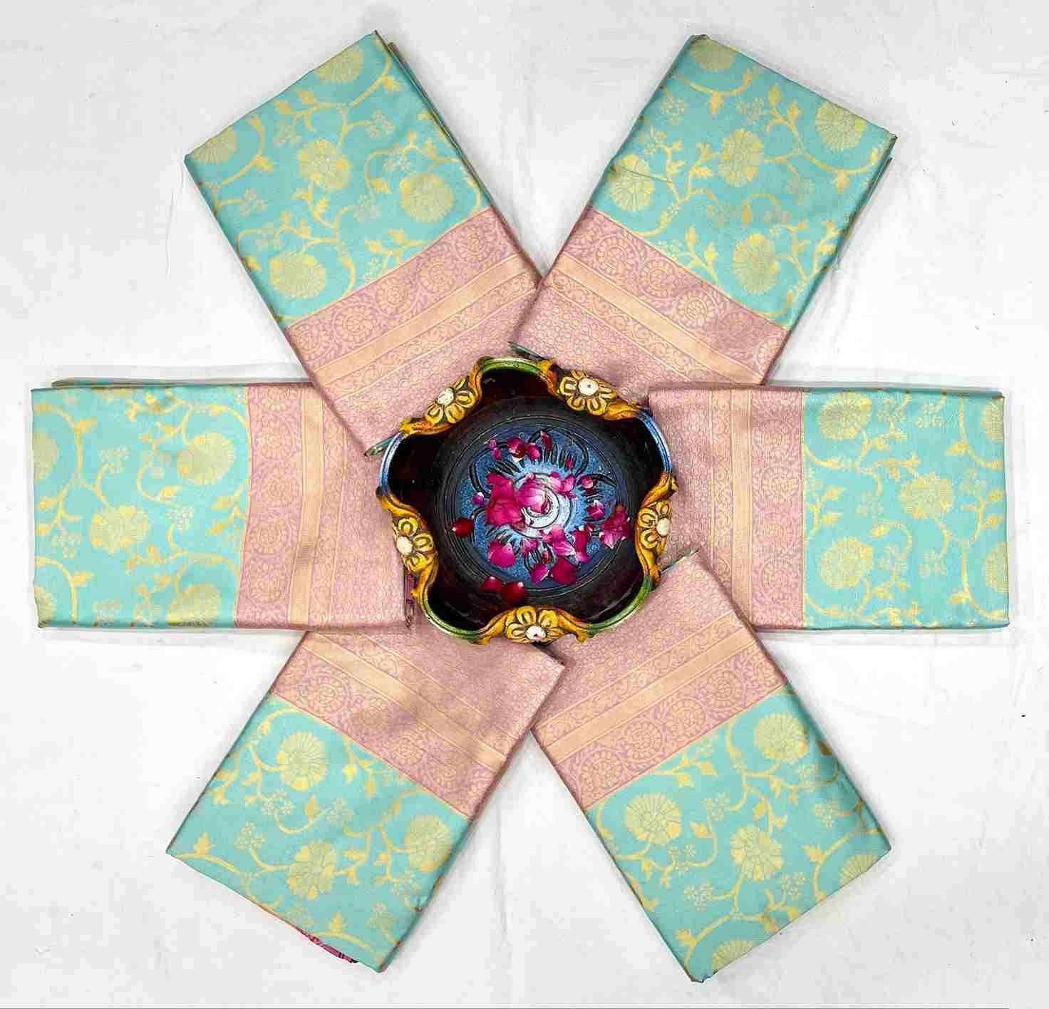 Kp-4090 By Fashid Wholesale Indian Traditional Wear Collection Beautiful Stylish Fancy Colorful Party Wear & Occasional Wear Soft Lichi Silk Sarees At Wholesale Price