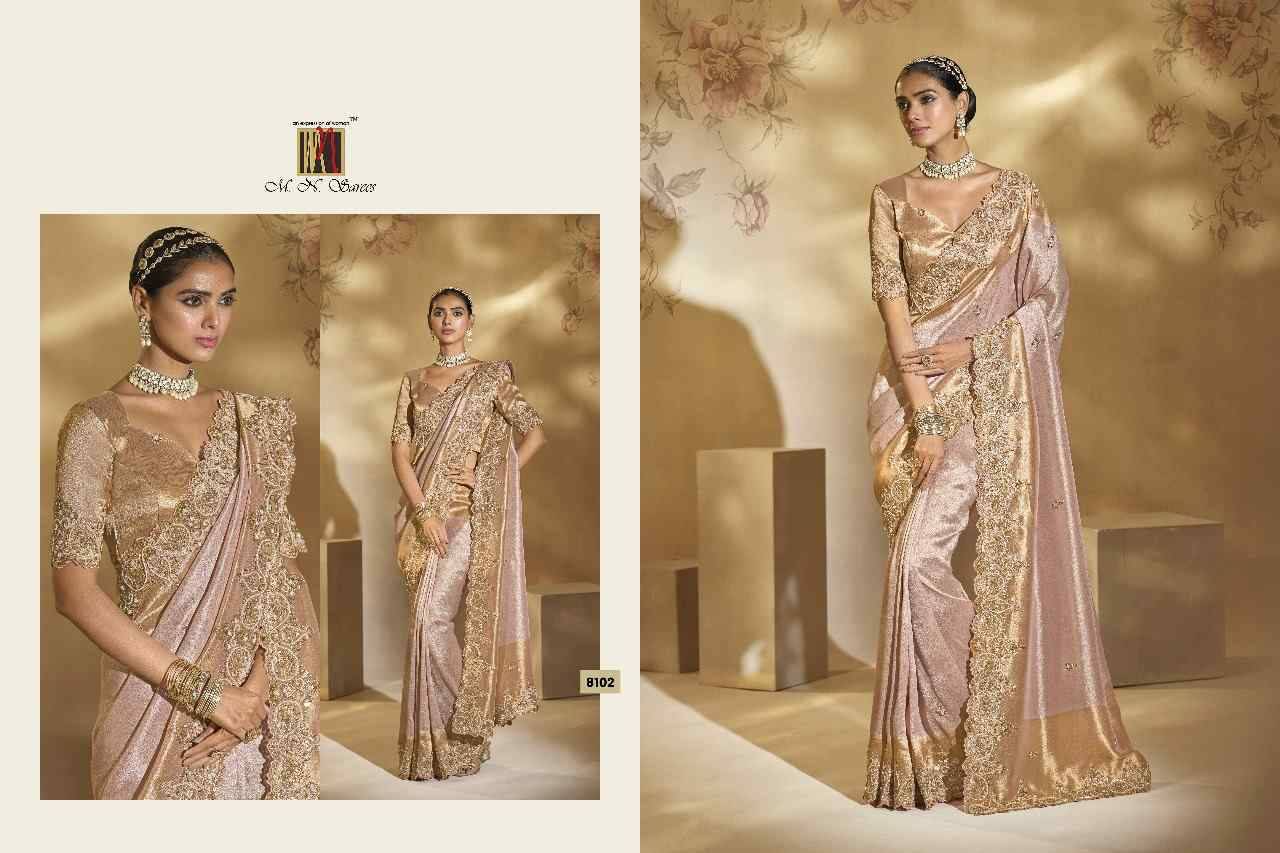 Shahi Poshak Vol-6 By M.N. Sarees 8101 To 8111 Series Indian Traditional Wear Collection Beautiful Stylish Fancy Colorful Party Wear & Occasional Wear Silk Sarees At Wholesale Price