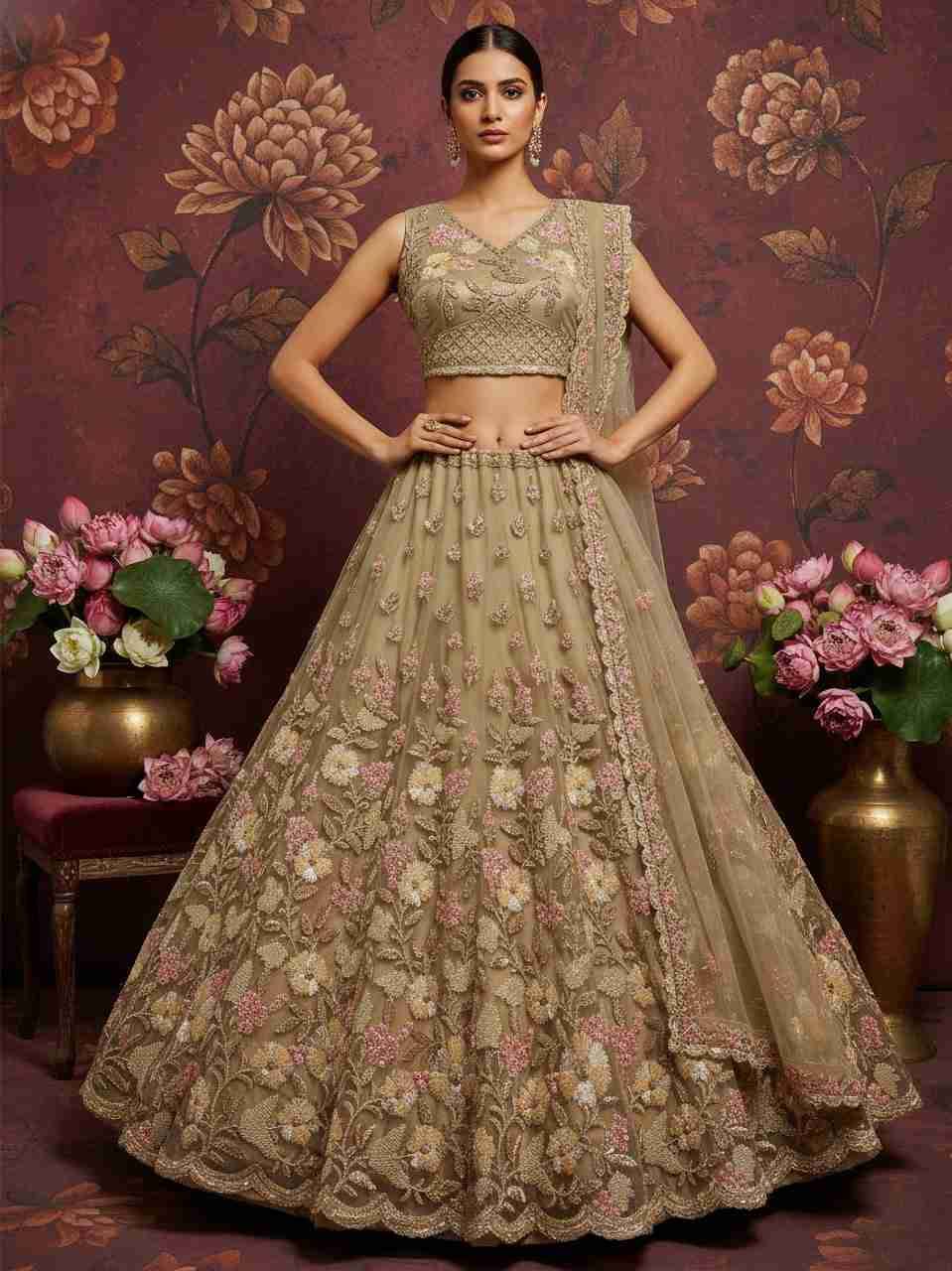 Romanov By PC 01 To 03 Series Designer Beautiful Collection Occasional Wear & Party Wear Net Lehengas At Wholesale Price