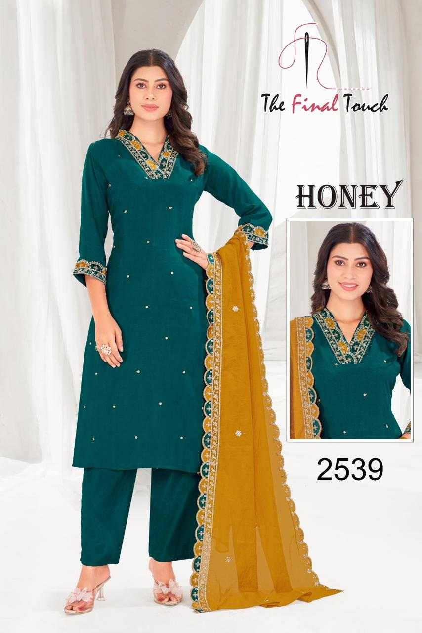 Honey By The Final Touch Combo Set 2538 To 2543 Series Designer Festive Suits Beautiful Stylish Fancy Colorful Party Wear & Occasional Wear Mal Chanderi Dresses At Wholesale Price