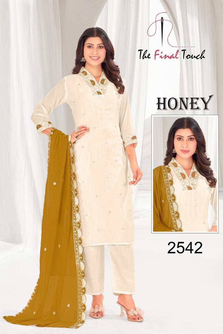 Honey By The Final Touch Combo Set 2538 To 2543 Series Designer Festive Suits Beautiful Stylish Fancy Colorful Party Wear & Occasional Wear Mal Chanderi Dresses At Wholesale Price