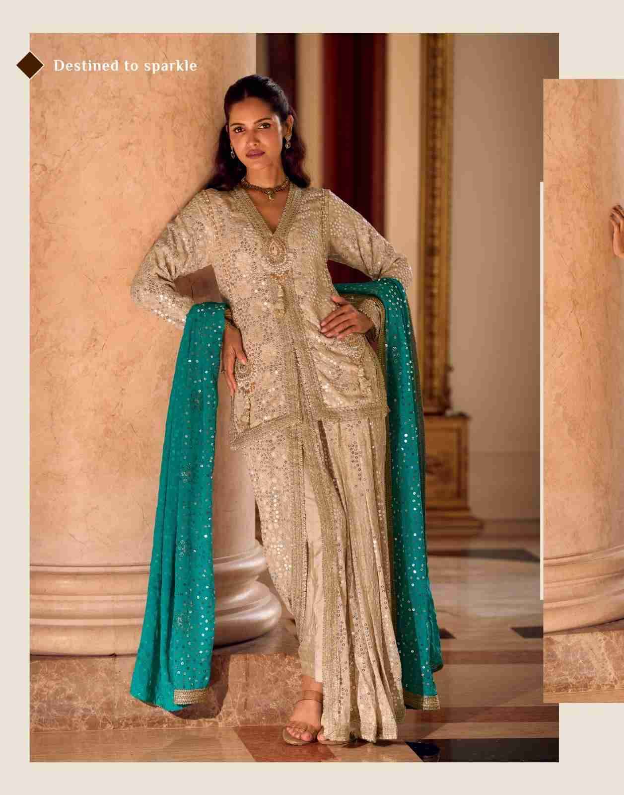 Swaroski By Sayuri 10196 To 10199 Series Designer Stylish Fancy Colorful Beautiful Party Wear & Ethnic Wear Collection Premium Georgette Dresses At Wholesale Price