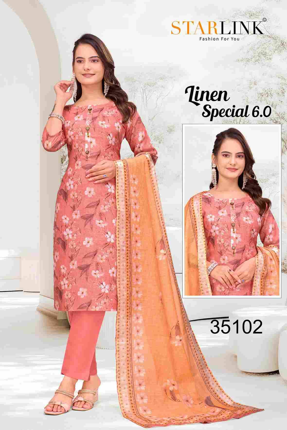 Linen Special Vol-6 By Starlink Combo Set 35101 To 35125 Series Designer Festive Suits Beautiful Stylish Fancy Colorful Party Wear & Occasional Wear Linen Dresses At Wholesale Price