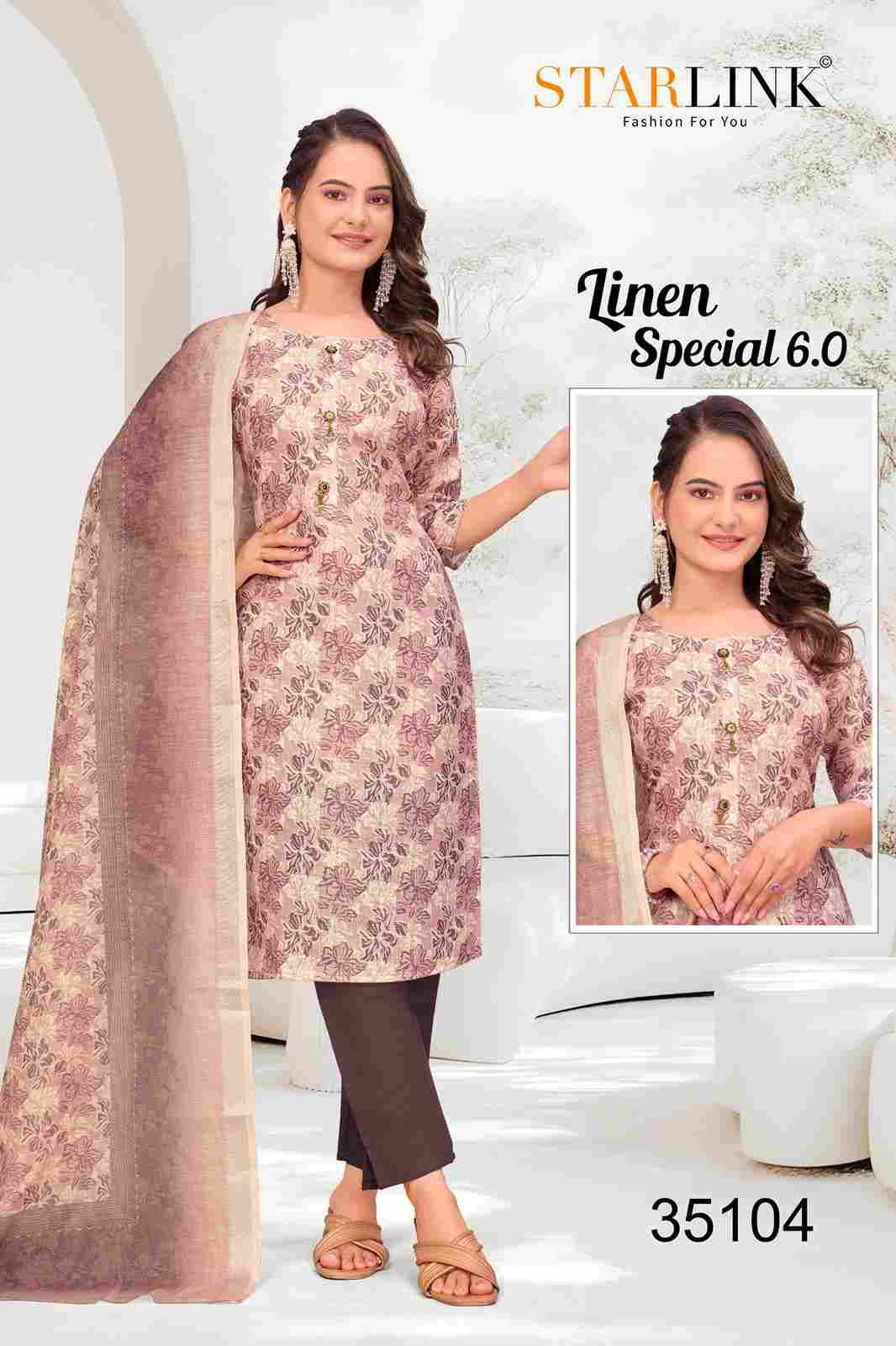 Linen Special Vol-6 By Starlink Combo Set 35101 To 35125 Series Designer Festive Suits Beautiful Stylish Fancy Colorful Party Wear & Occasional Wear Linen Dresses At Wholesale Price