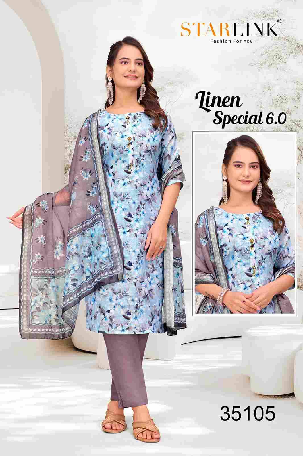 Linen Special Vol-6 By Starlink Combo Set 35101 To 35125 Series Designer Festive Suits Beautiful Stylish Fancy Colorful Party Wear & Occasional Wear Linen Dresses At Wholesale Price