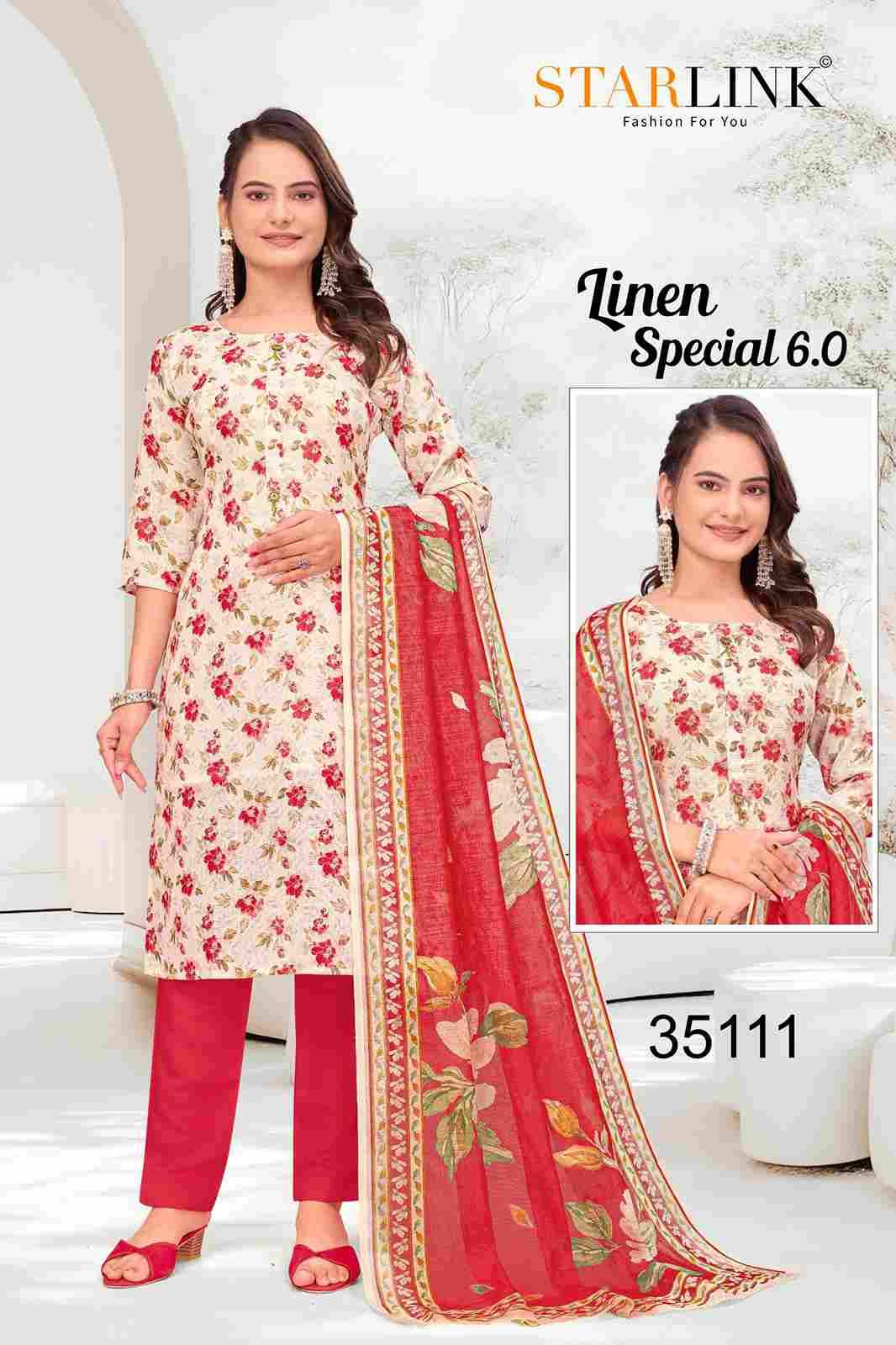 Linen Special Vol-6 By Starlink Combo Set 35101 To 35125 Series Designer Festive Suits Beautiful Stylish Fancy Colorful Party Wear & Occasional Wear Linen Dresses At Wholesale Price