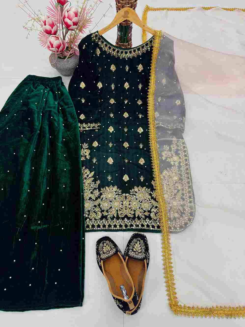 Kf-1707 By Fashid Wholesale 01 To 03 Series Beautiful Festive Suits Colorful Stylish Fancy Casual Wear & Ethnic Wear Heavy Viscose Velvet Dresses At Wholesale Price