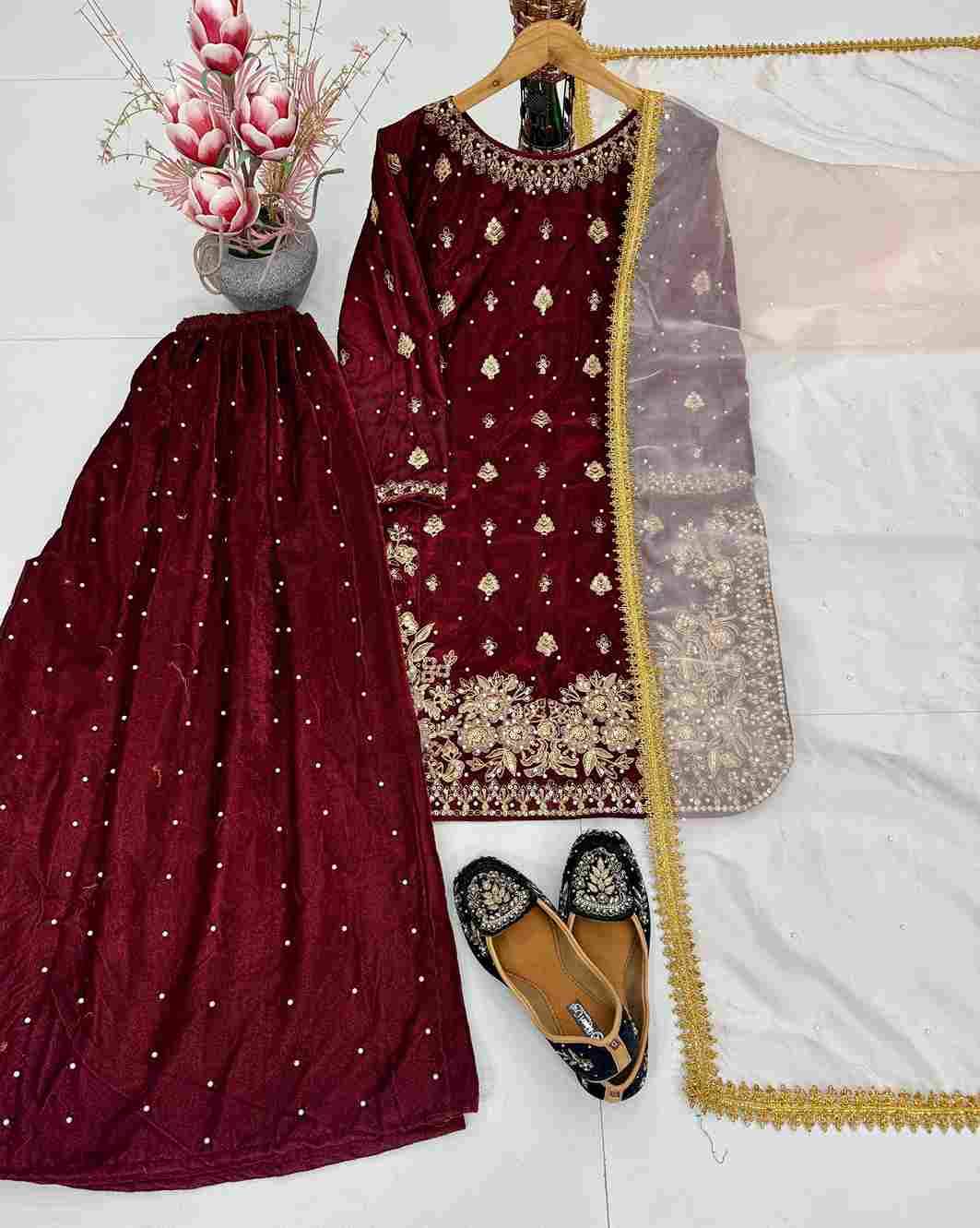 Kf-1707 By Fashid Wholesale 01 To 03 Series Beautiful Festive Suits Colorful Stylish Fancy Casual Wear & Ethnic Wear Heavy Viscose Velvet Dresses At Wholesale Price