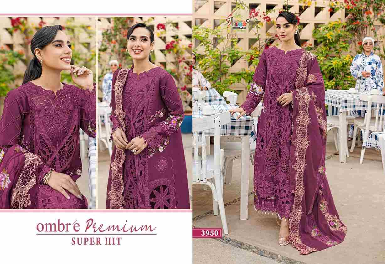 Ombre Premium Super Hit By Shree Fabs Designer Pakistani Suits Collection Beautiful Stylish Fancy Colorful Party Wear & Ethnic Wear Pure Viscose With Pure Cotton With Embroidery Dresses At Wholesale Price