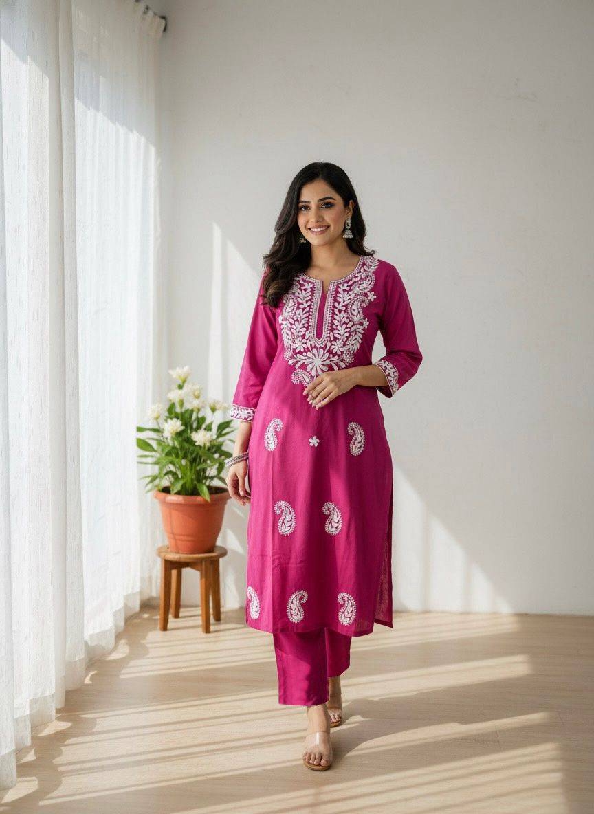 Vtd-34 By Fashid Wholesale 01 To 02 Series Designer Festive Suits Collection Beautiful Stylish Fancy Colorful Party Wear & Occasional Wear Khadi Cotton Kurti With Bottom At Wholesale Price