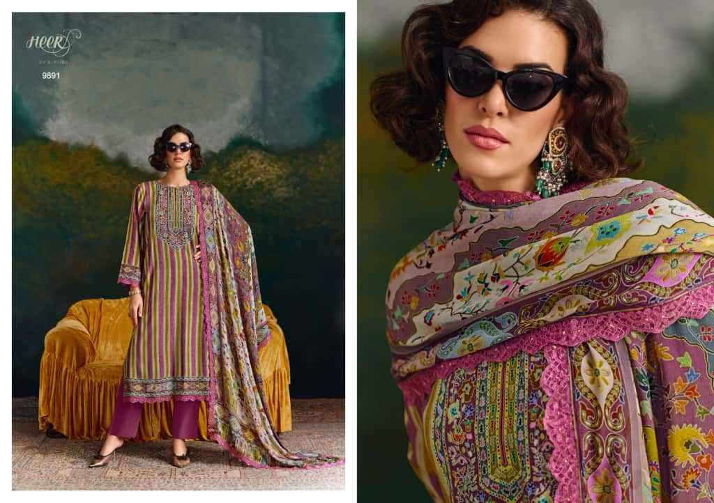 Kashida By Kimora Fashion 9891 To 9896 Series Designer Festive Suits Collection Beautiful Stylish Fancy Colorful Party Wear & Occasional Wear Pure Muslin Dresses At Wholesale Price