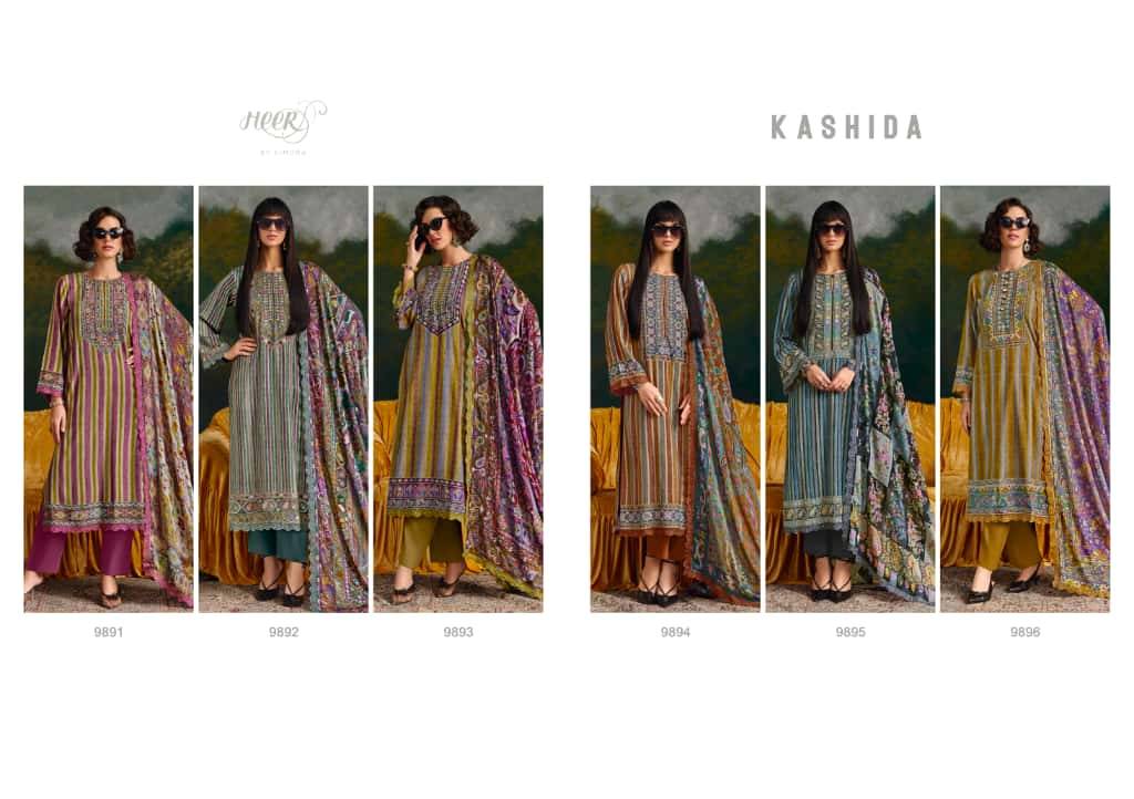 Kashida By Kimora Fashion 9891 To 9896 Series Designer Festive Suits Collection Beautiful Stylish Fancy Colorful Party Wear & Occasional Wear Pure Muslin Dresses At Wholesale Price