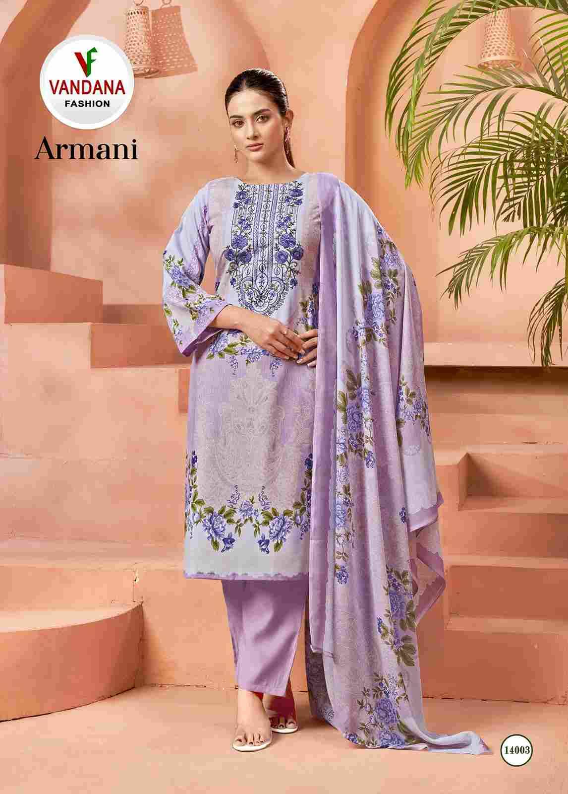 Armani Vol-14 By Vandana Fashion 14001 To 14008 Series Beautiful Festive Suits Stylish Fancy Colorful Casual Wear & Ethnic Wear Soft Cotton Print Dresses At Wholesale Price
