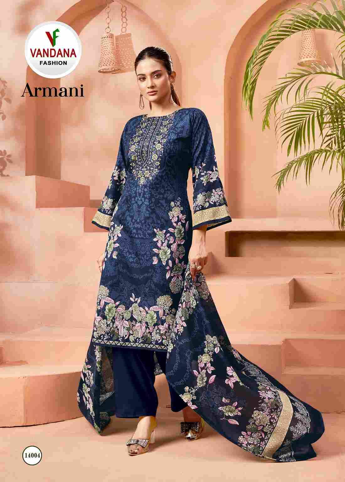 Armani Vol-14 By Vandana Fashion 14001 To 14008 Series Beautiful Festive Suits Stylish Fancy Colorful Casual Wear & Ethnic Wear Soft Cotton Print Dresses At Wholesale Price